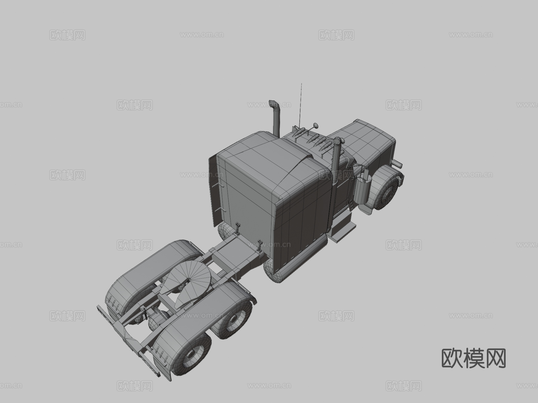 美国彼得比尔特卡车3d模型