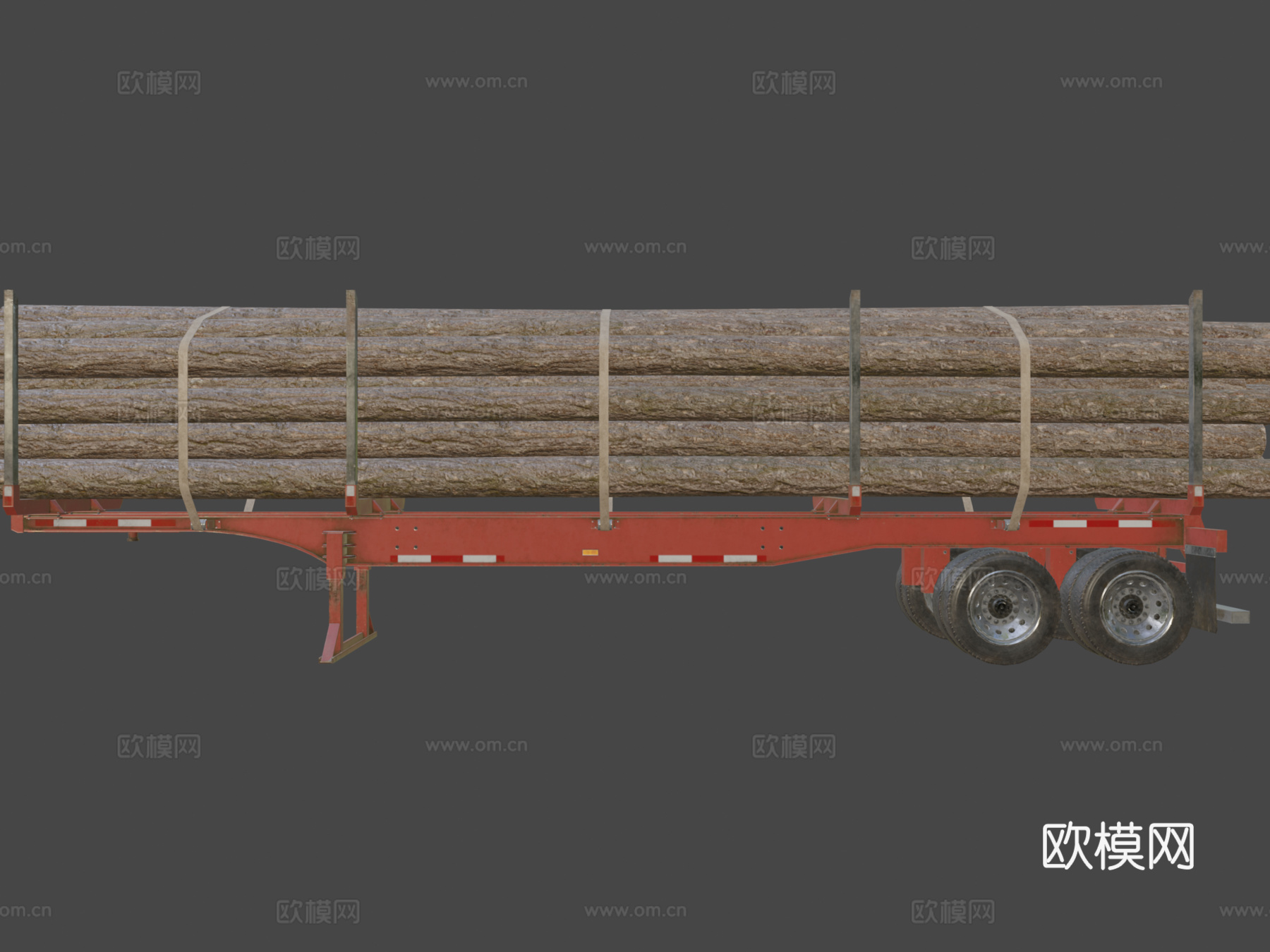 伐木拖车3d模型下载（渲染图7）