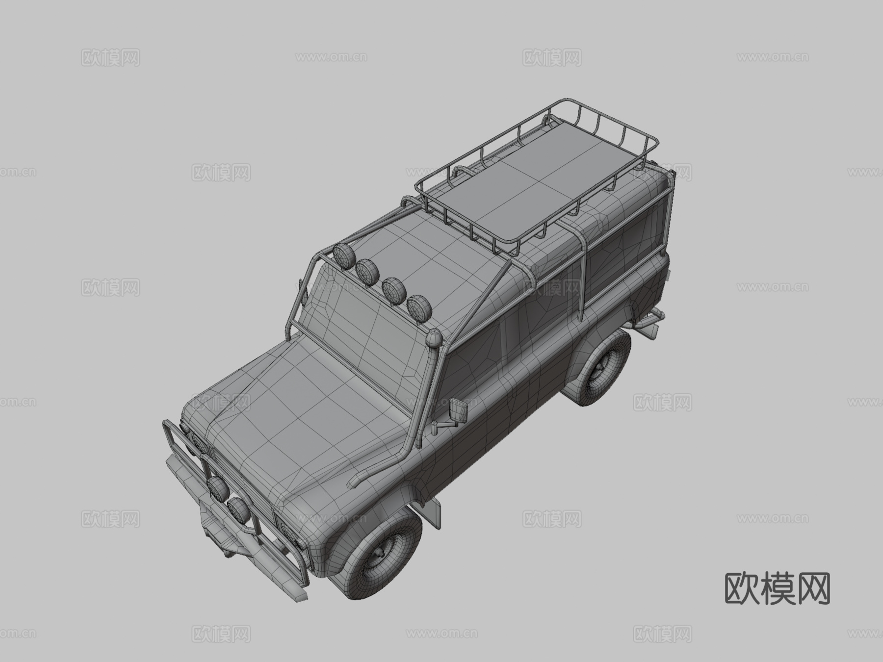 路虎卫士 D110汽车3d模型