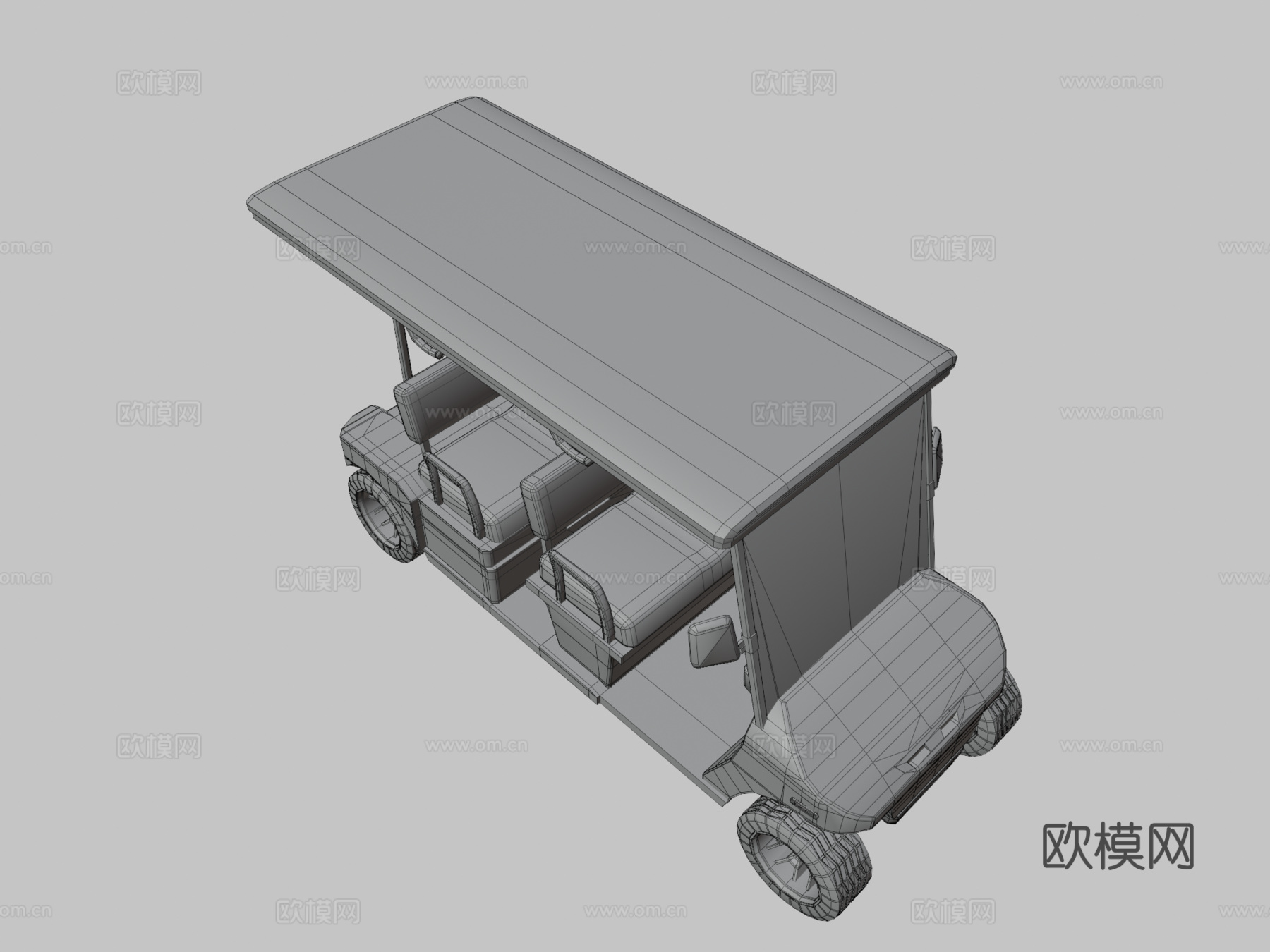 高尔夫球车3d模型