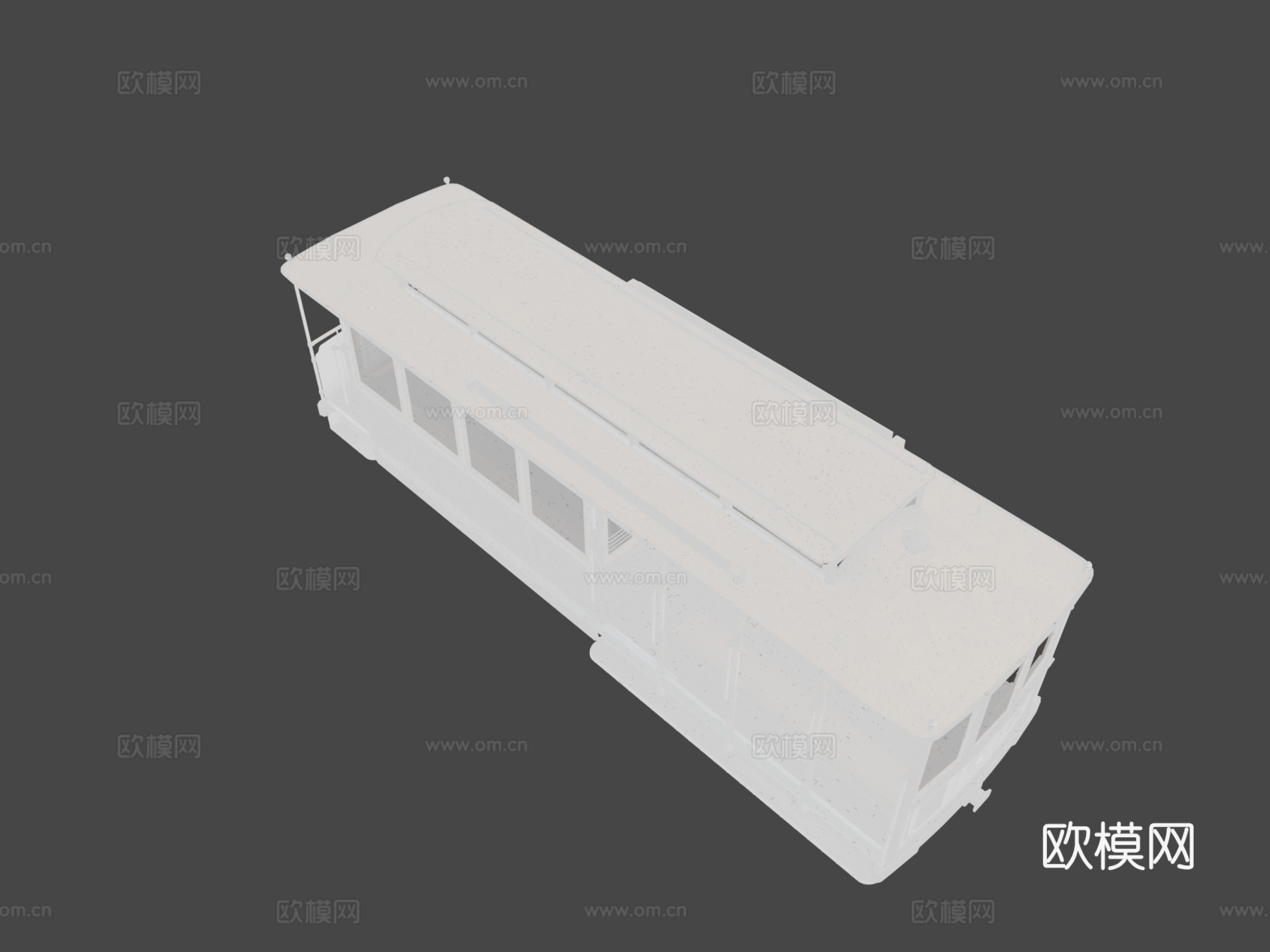 旧金山缆车3d模型