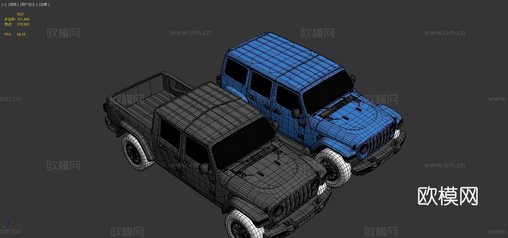 吉普车3d模型