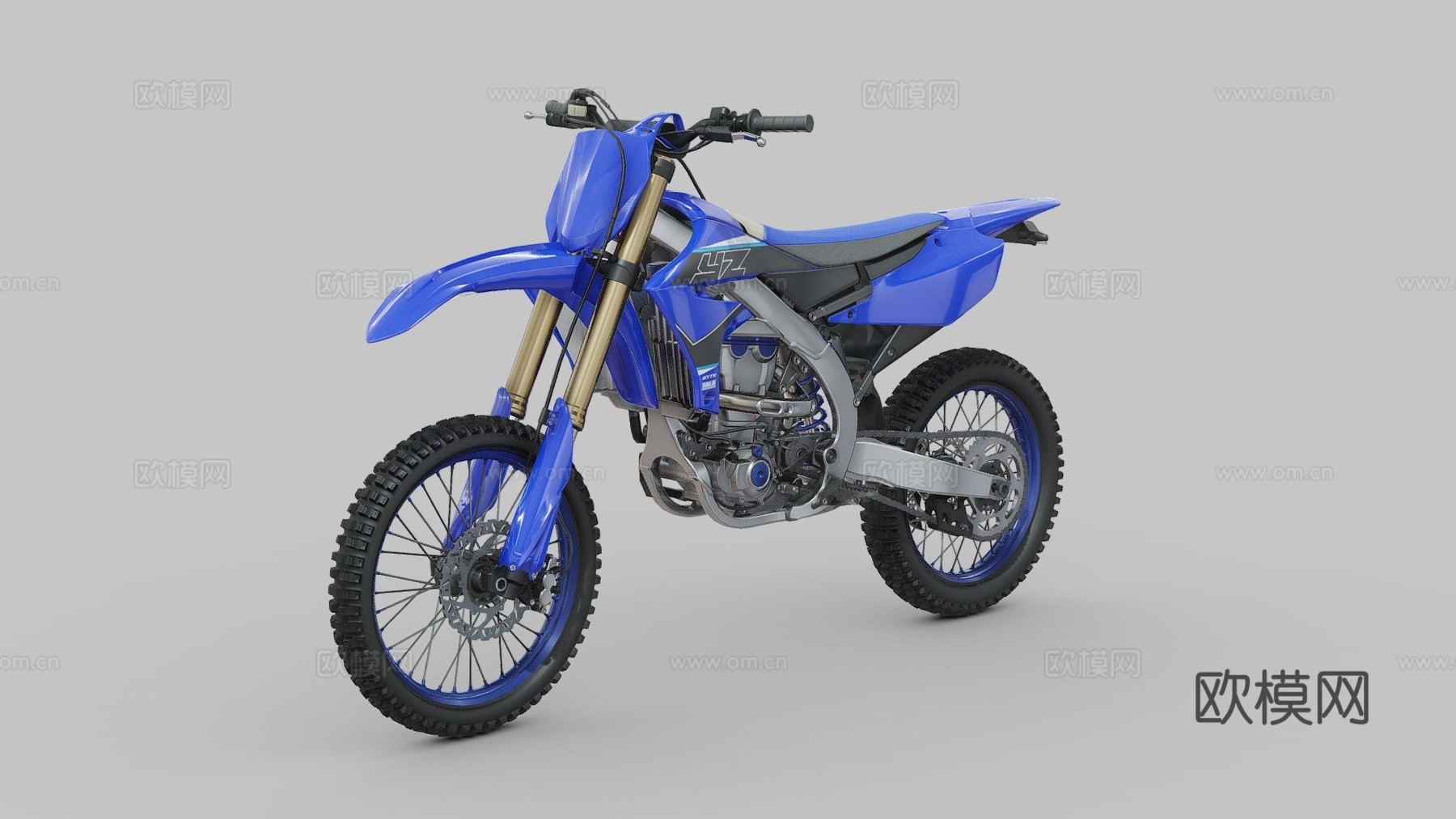 雅马哈 YZ-450F摩托车3d模型