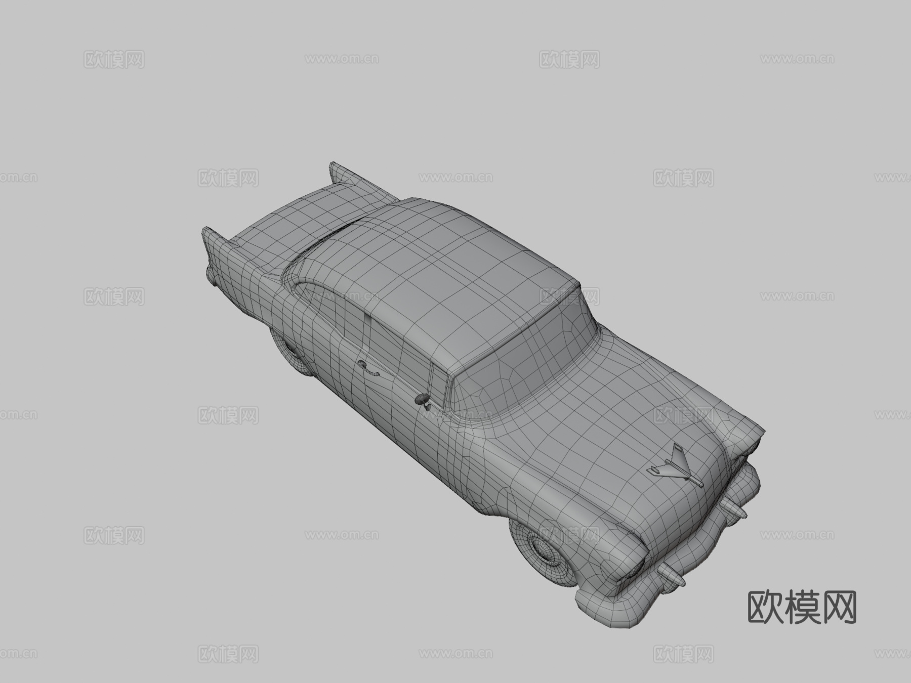 雪佛兰贝莱尔硬顶汽车3d模型