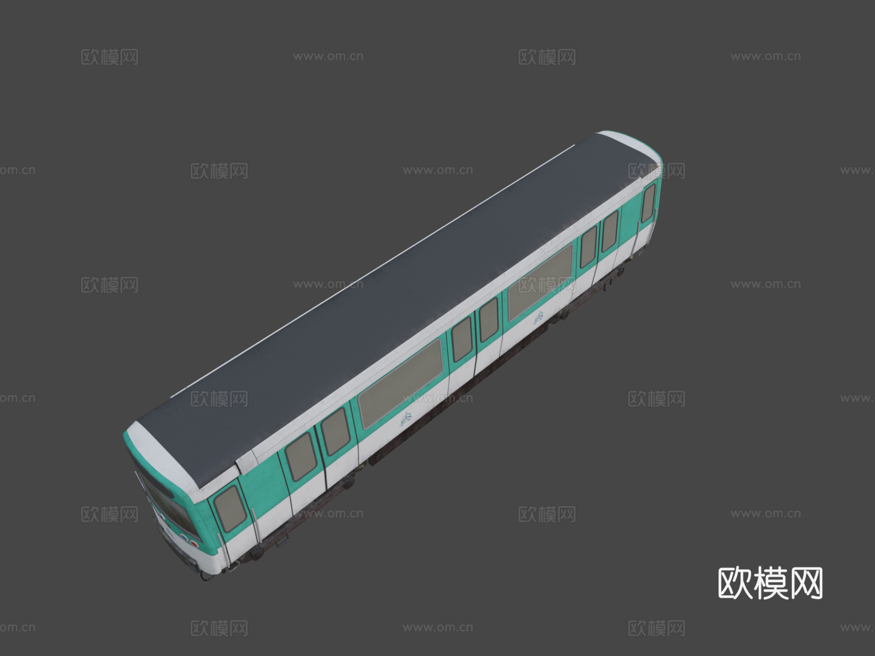 巴黎地铁车厢3d模型