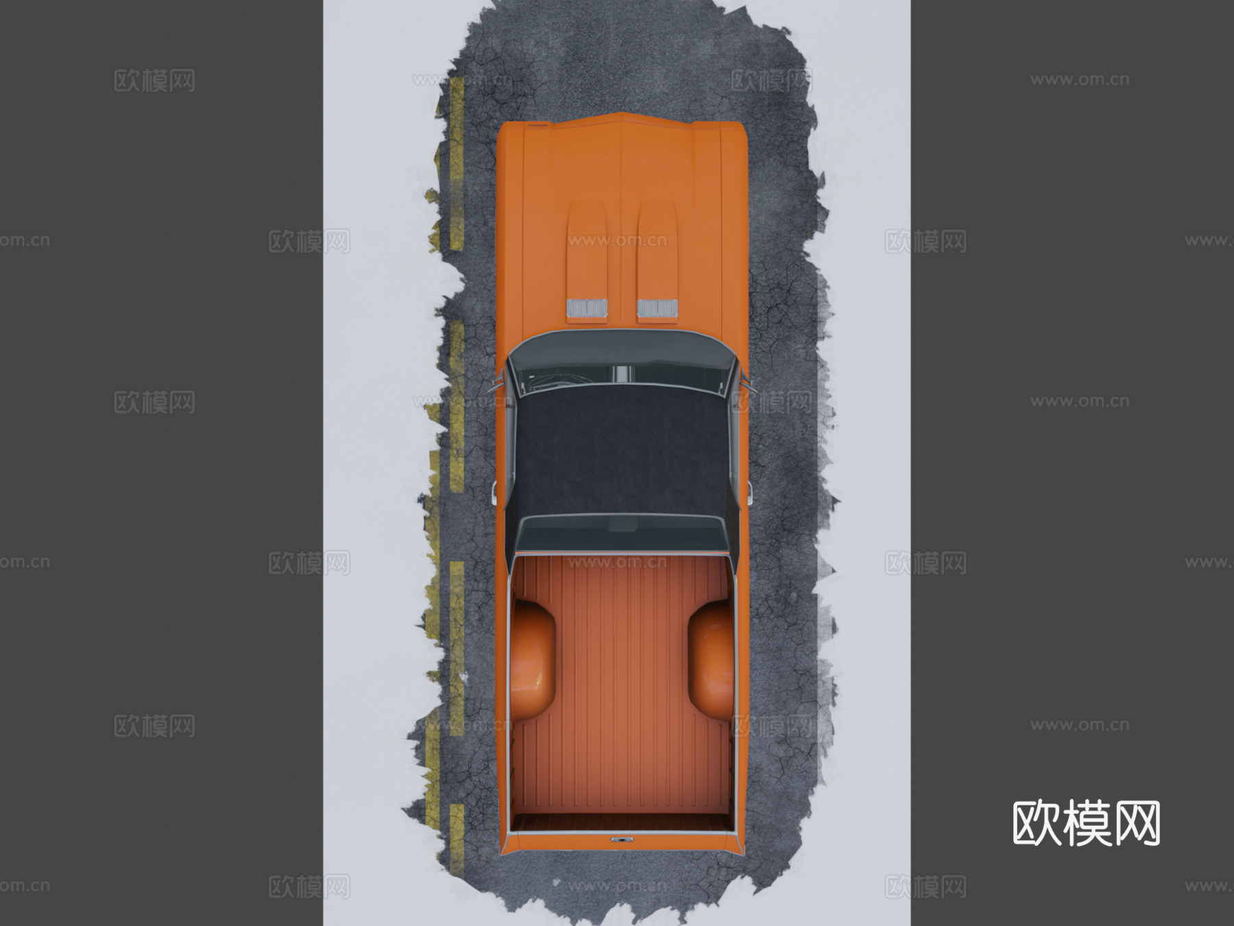 平托汽车 老爷车3d模型