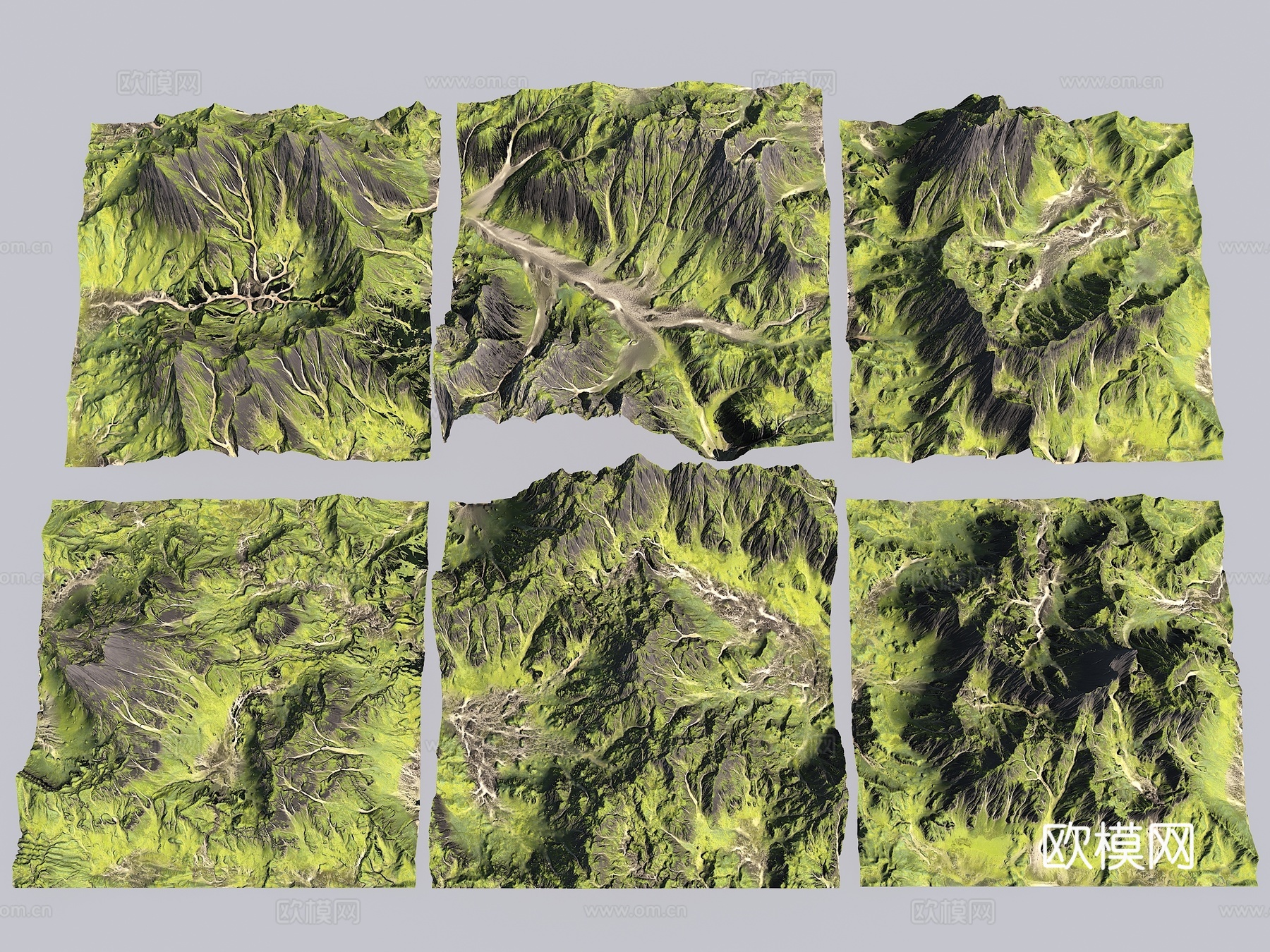 山川 地形 山脉 山地 森林地形 山形 山体3d模型