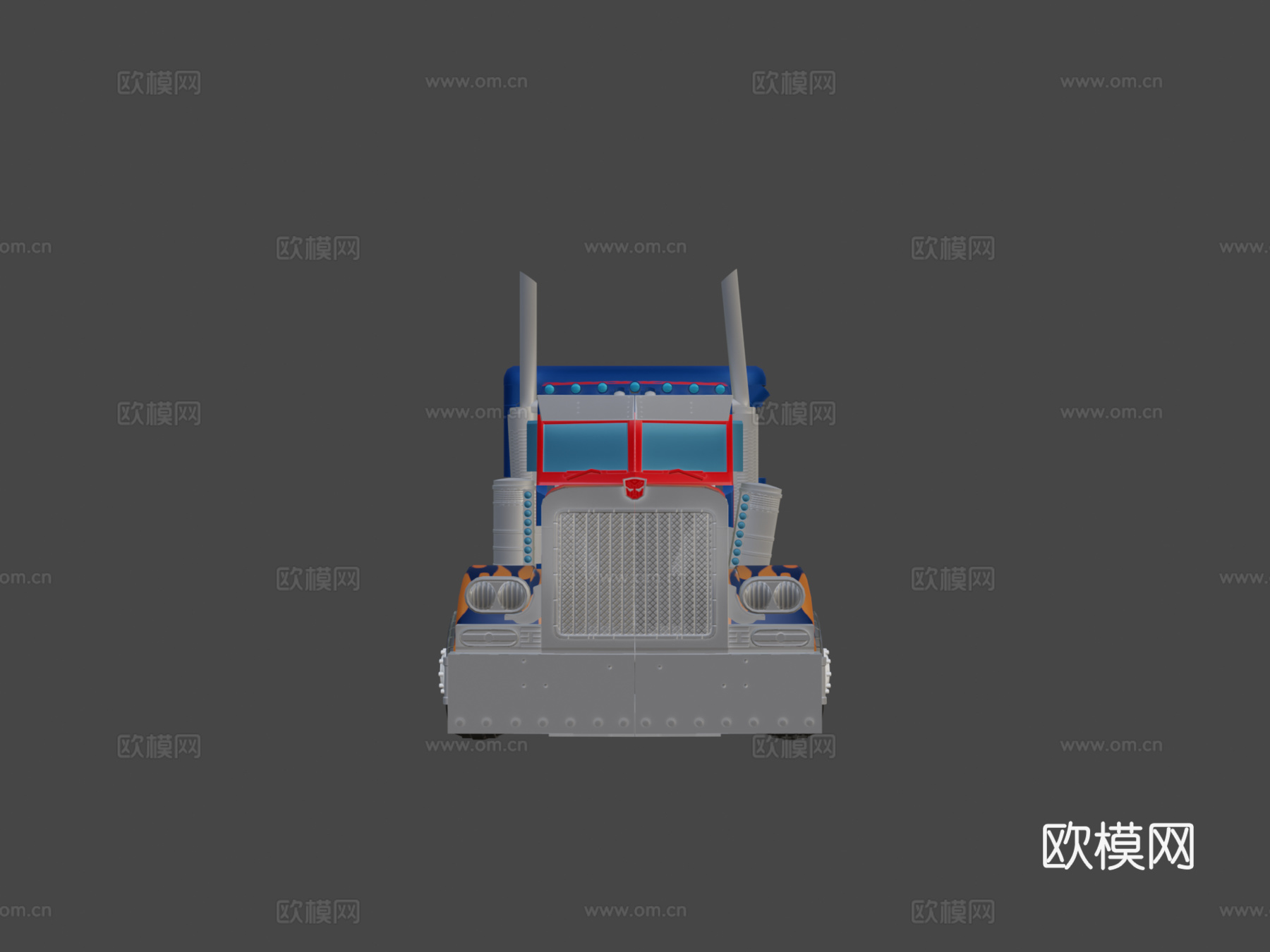 擎天柱汽车 玩具汽车su模型