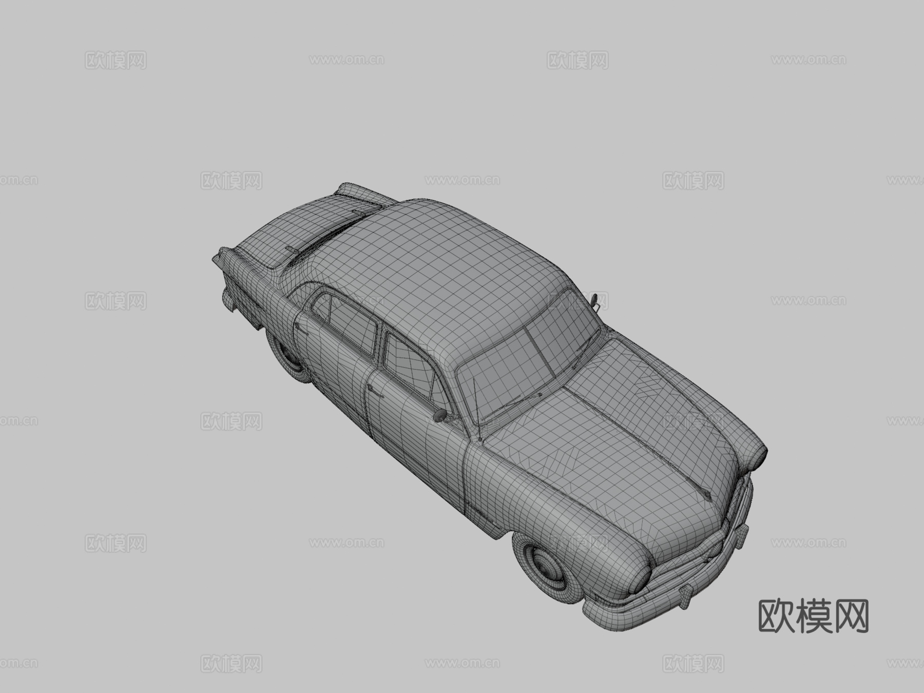 年代轿车3d模型