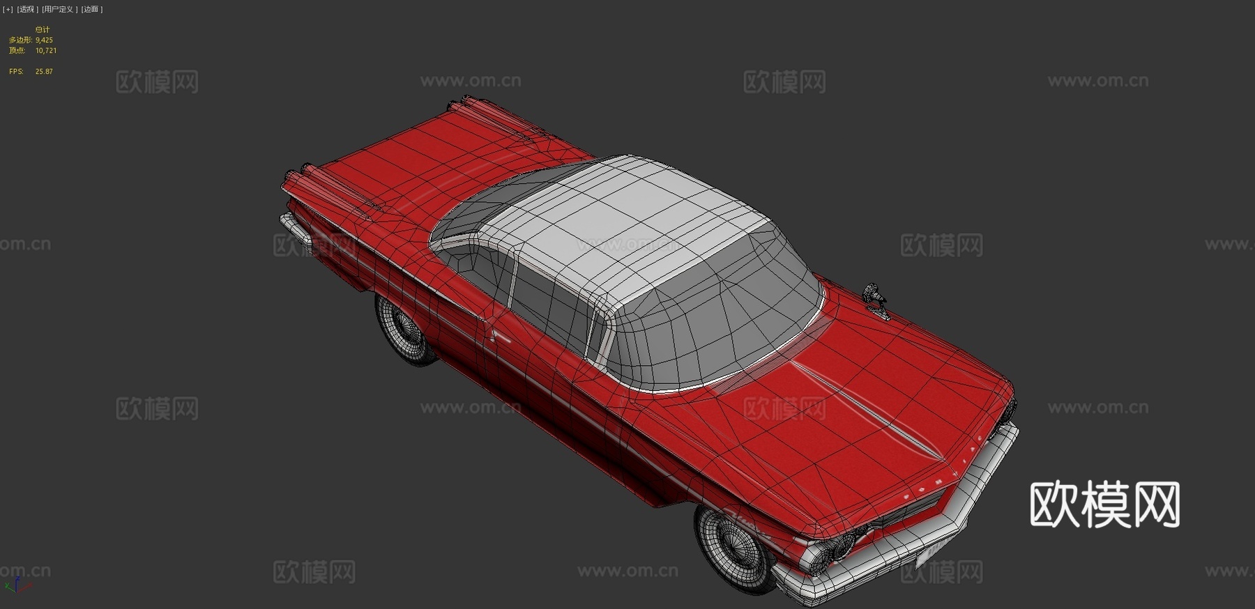 年庞蒂亚克文图拉 汽车3d模型