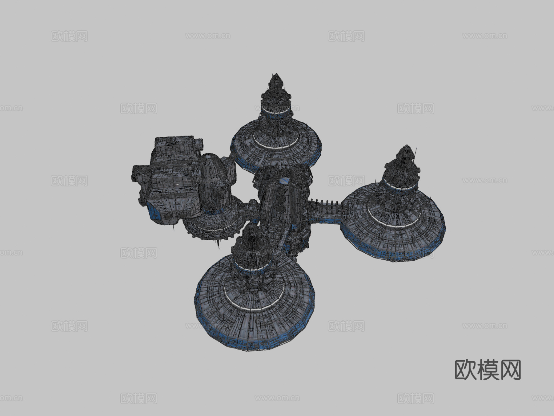 伊卡洛斯空间站3d模型