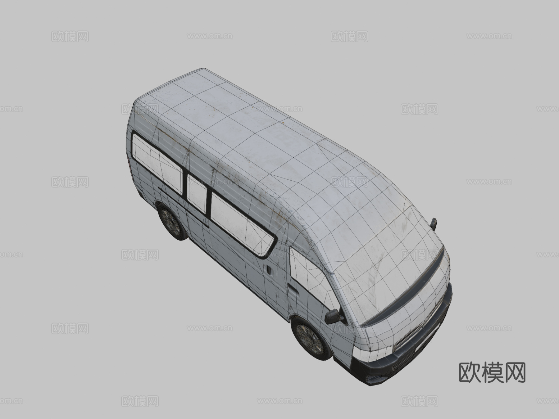 脏汽车-2018 款丰田海狮汽车3d模型