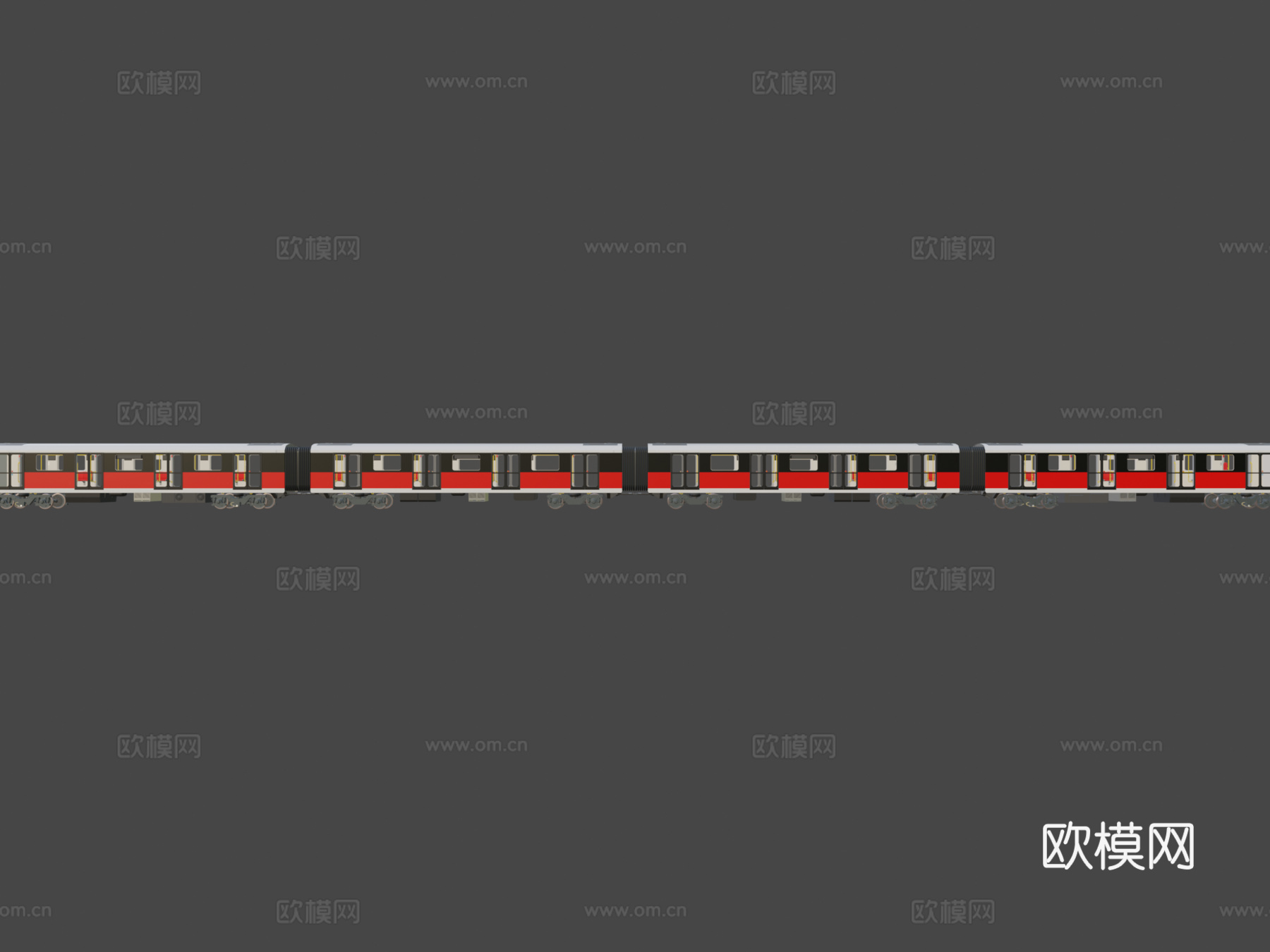 地铁列车3d模型
