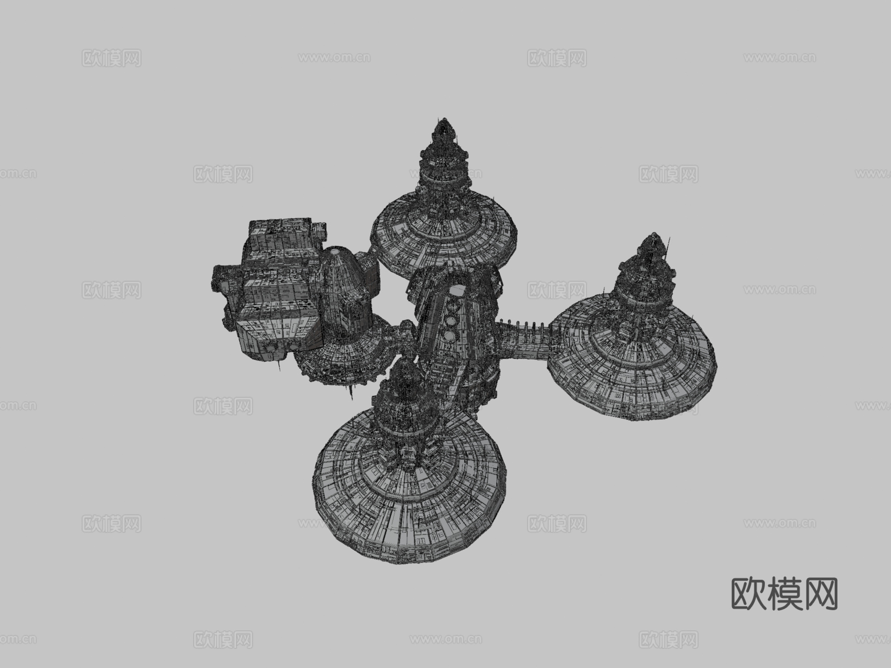 伊卡洛斯空间站3d模型