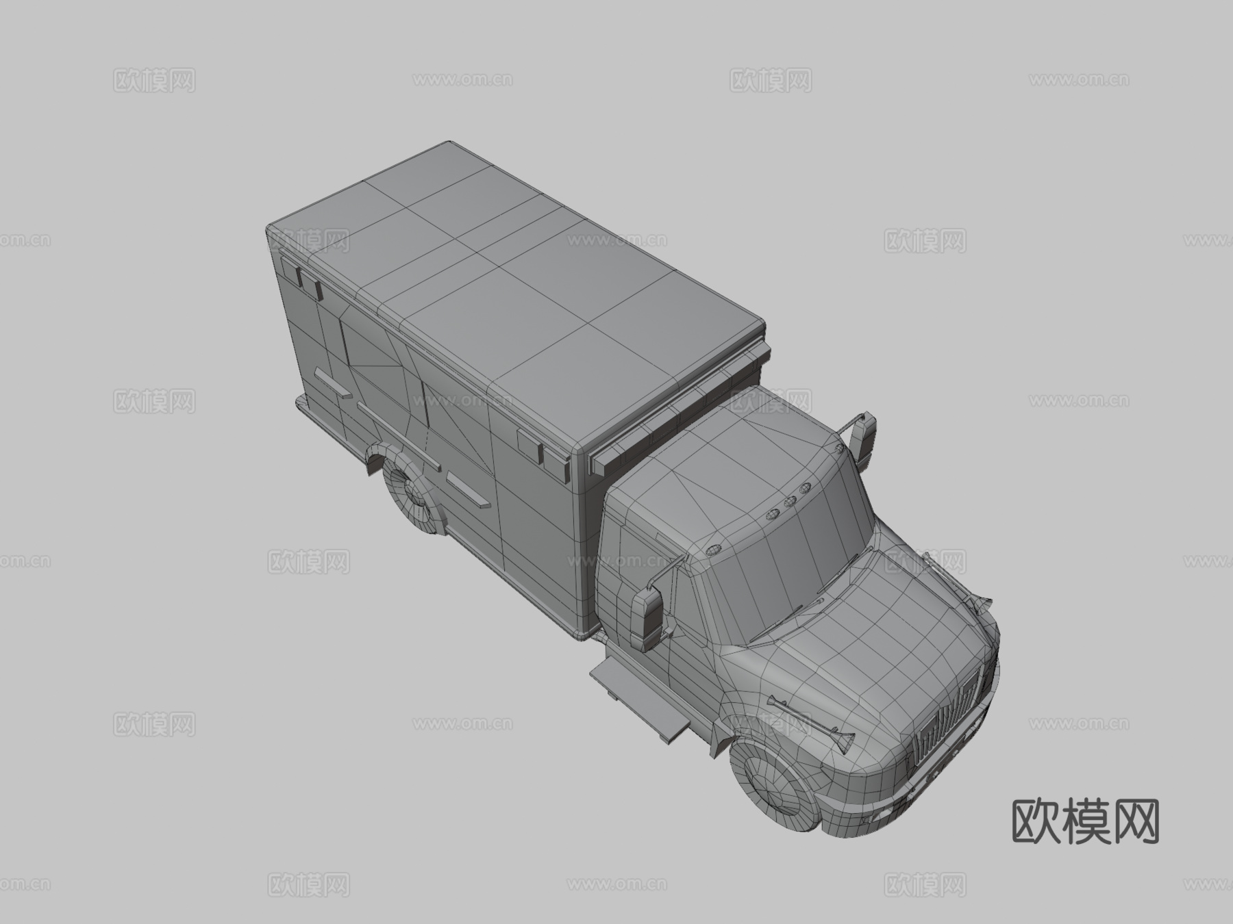 救护车3d模型