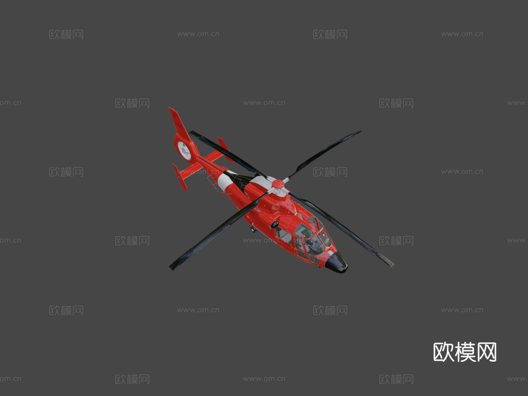 MH-65 海豚直升机3d模型