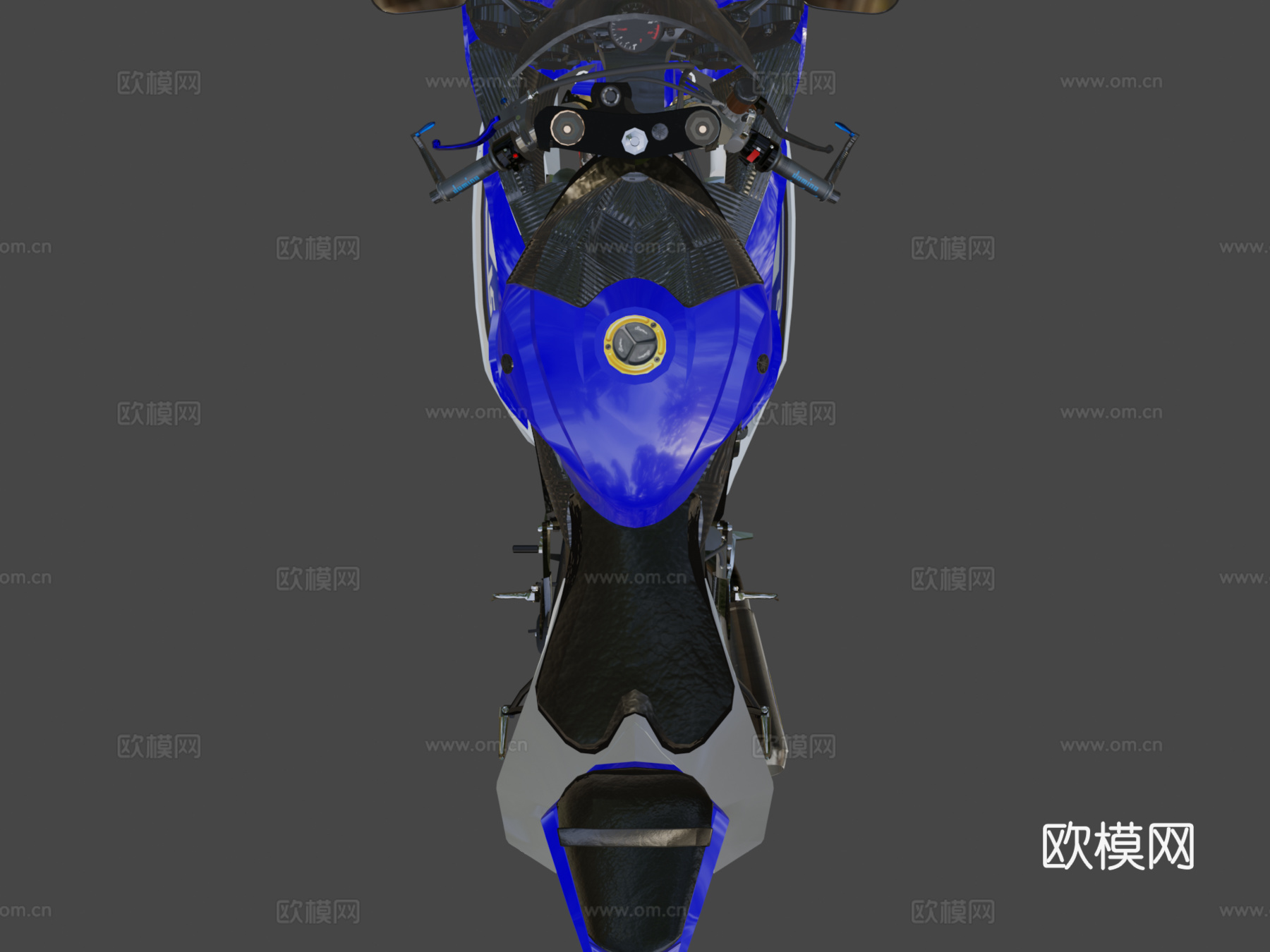 雅马哈 YZF R6摩托车3d模型