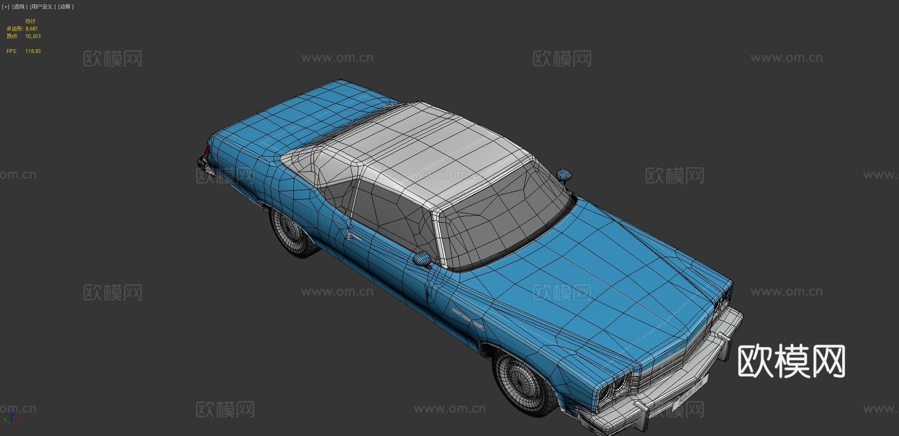 年别克雷萨博汽车3d模型