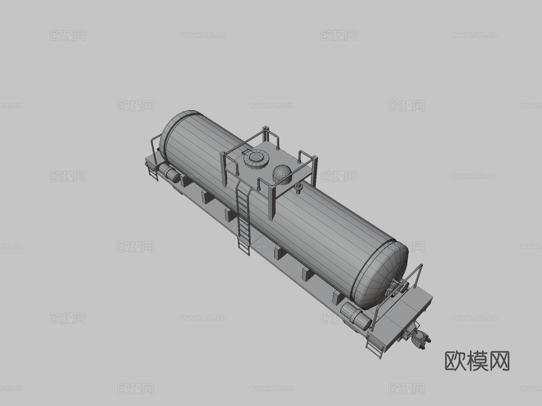 油罐车 车厢su模型