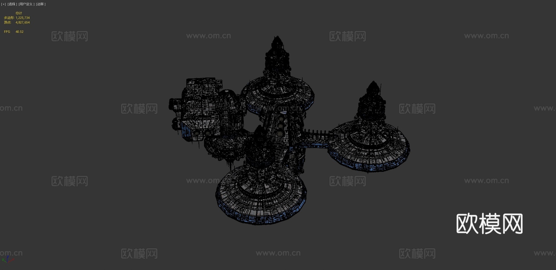 伊卡洛斯空间站3d模型