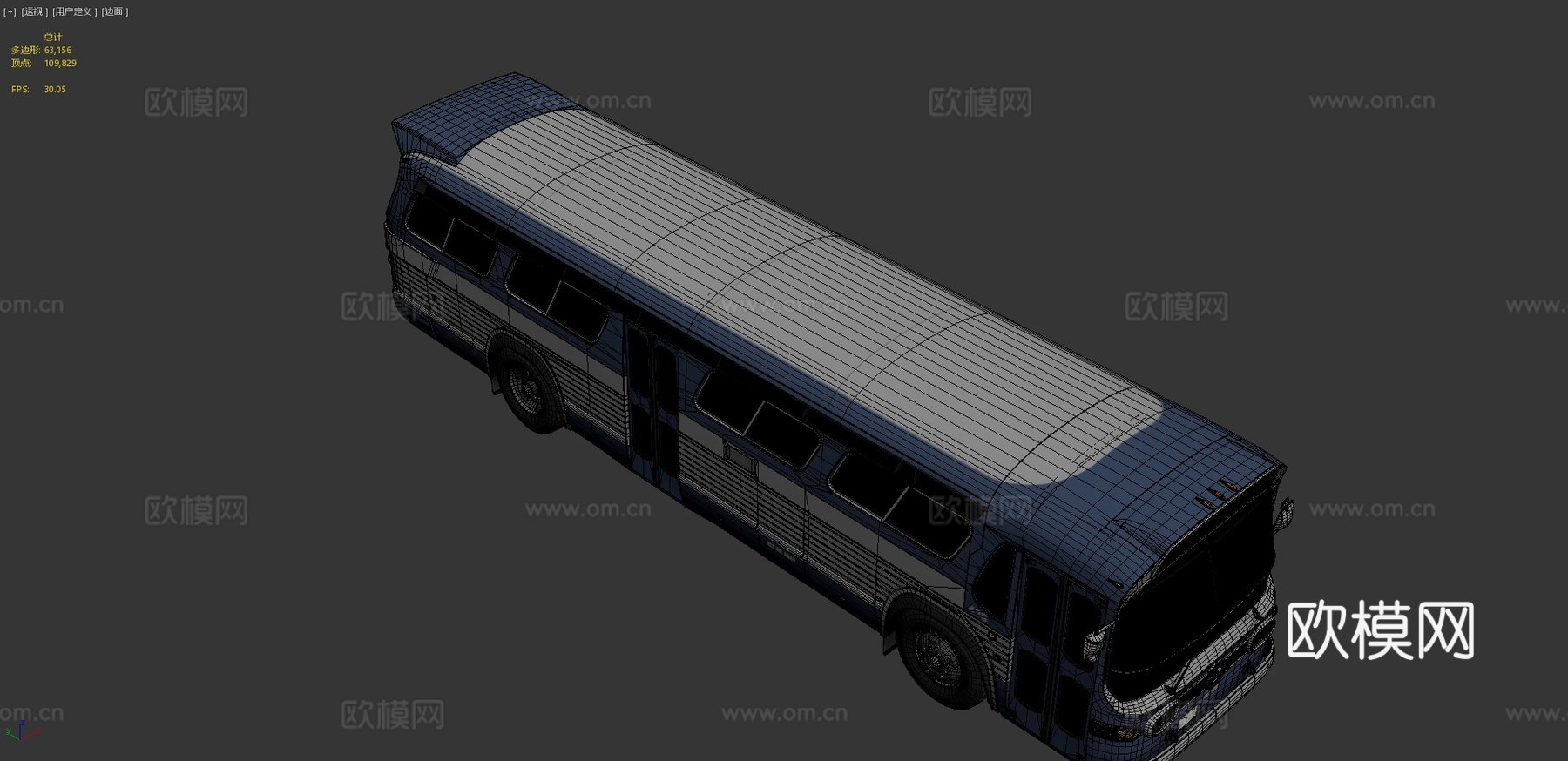 城市公交车3d模型