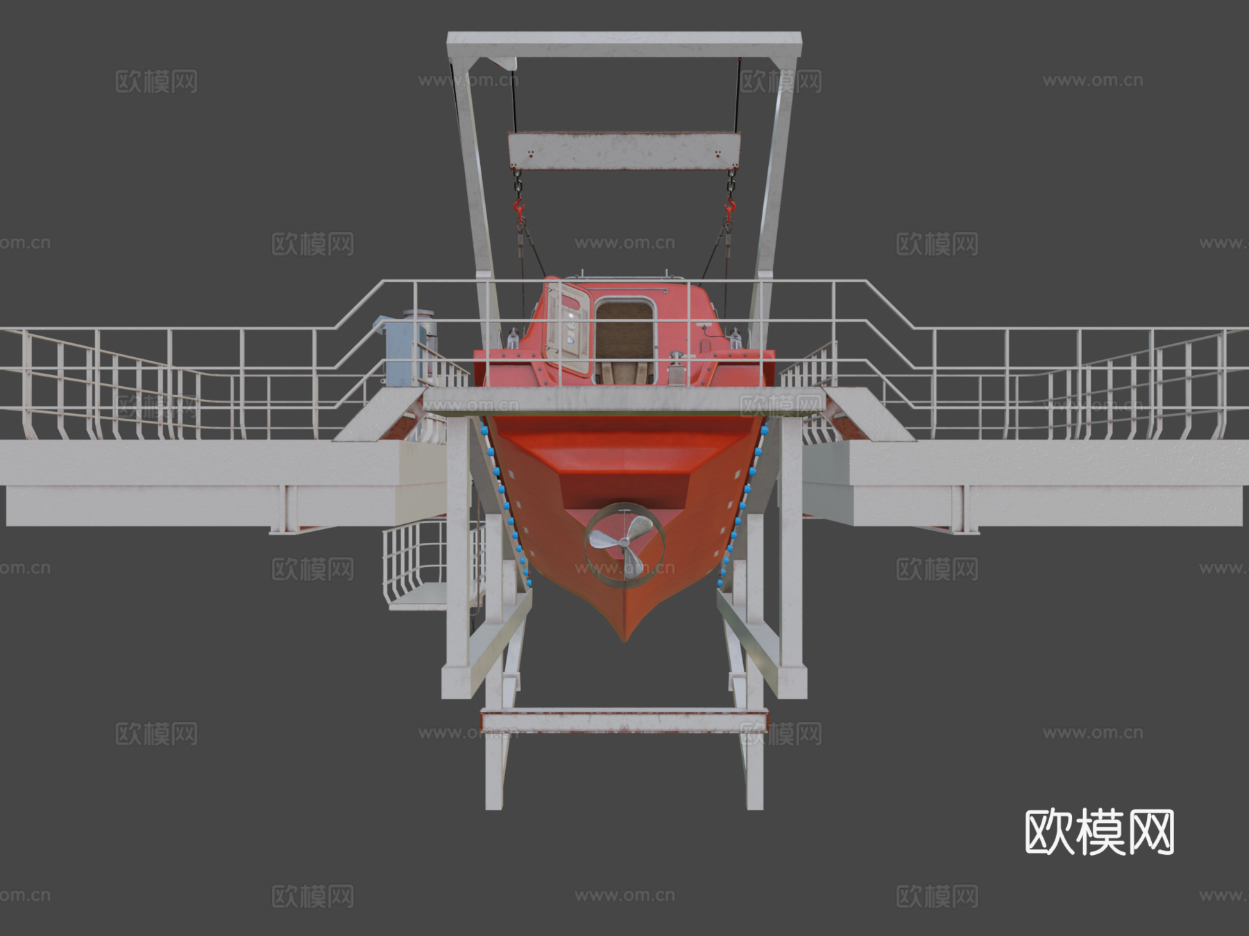救生艇3d模型