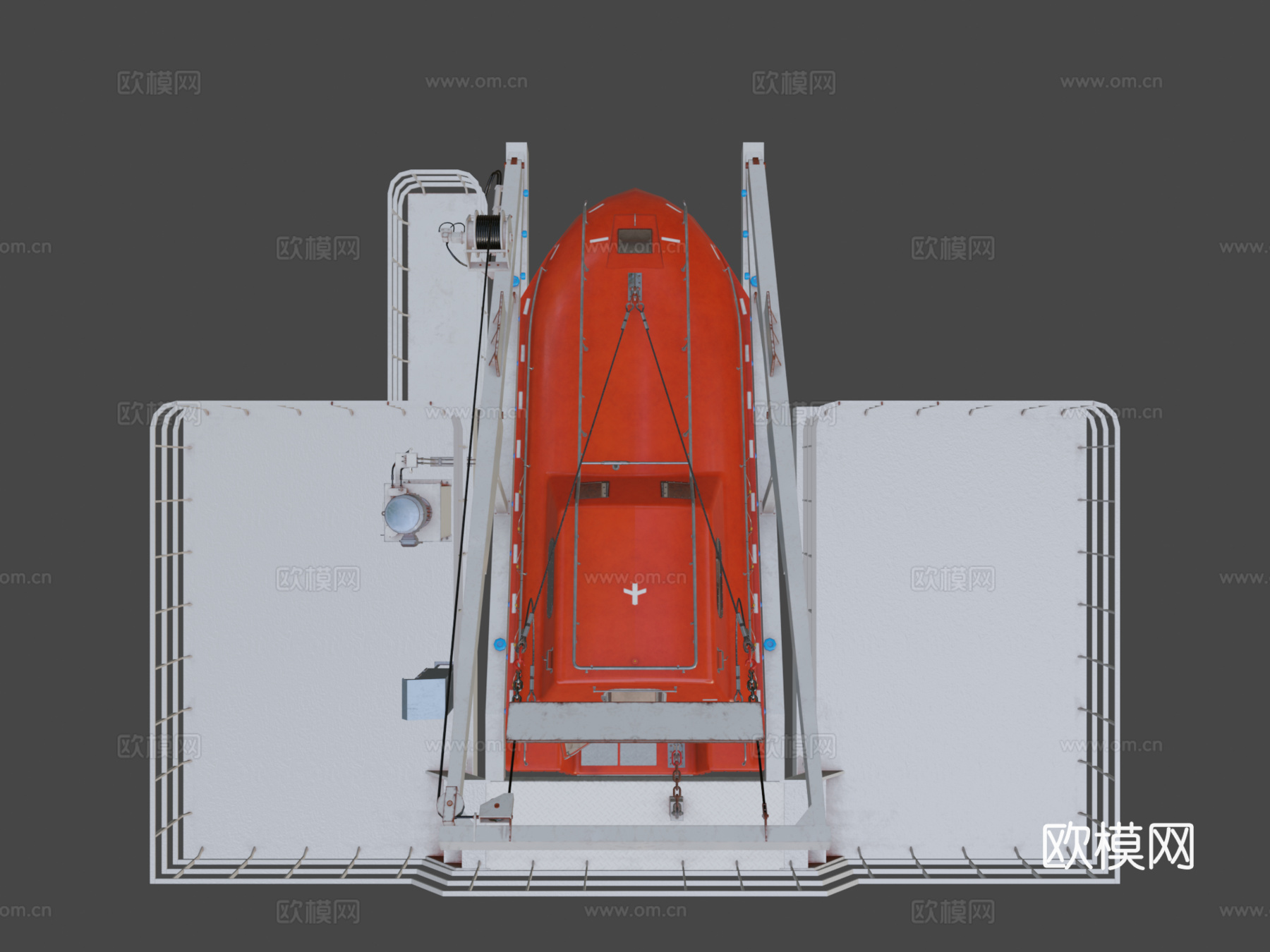 救生艇3d模型