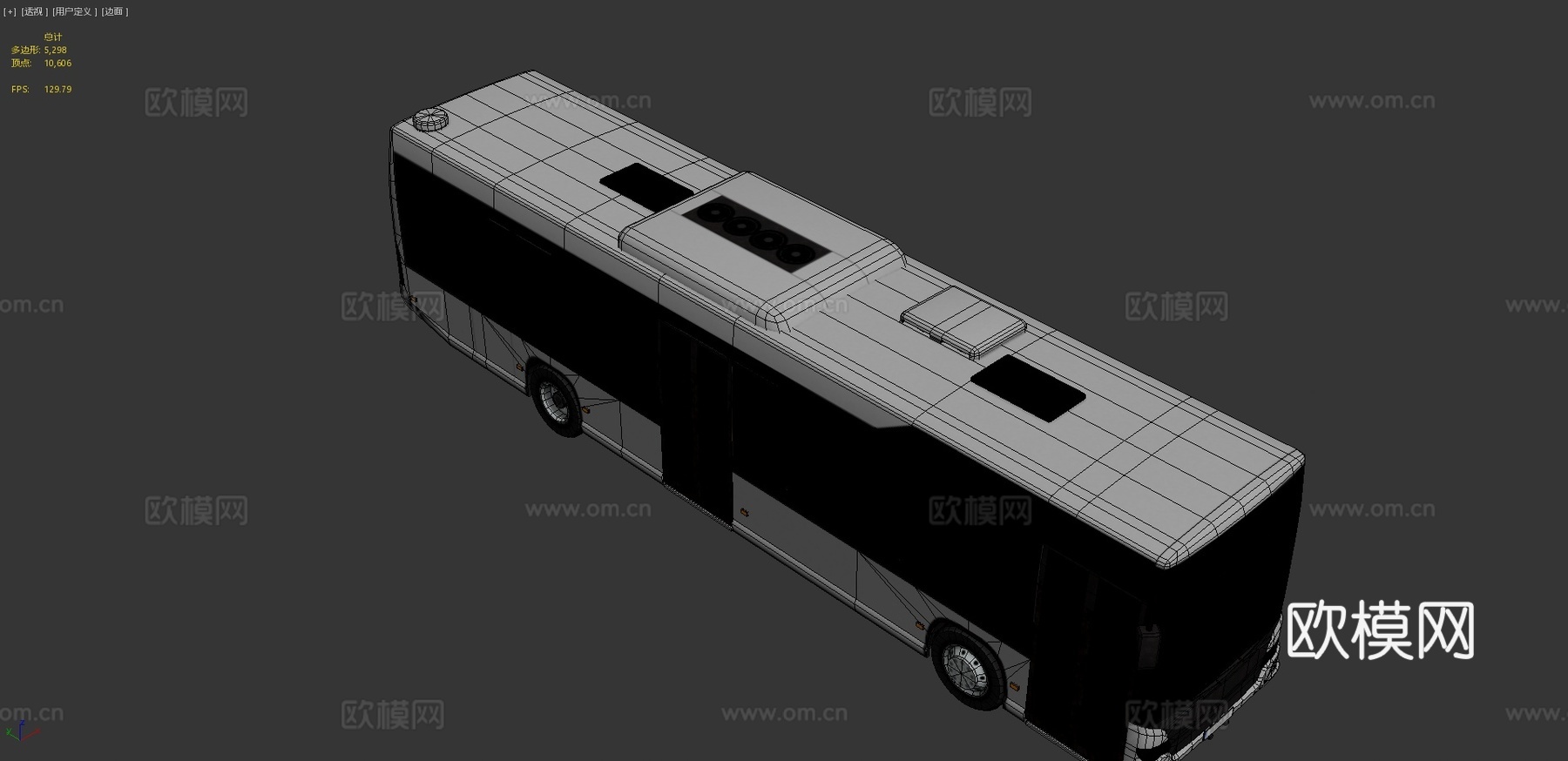 城市公交车3d模型