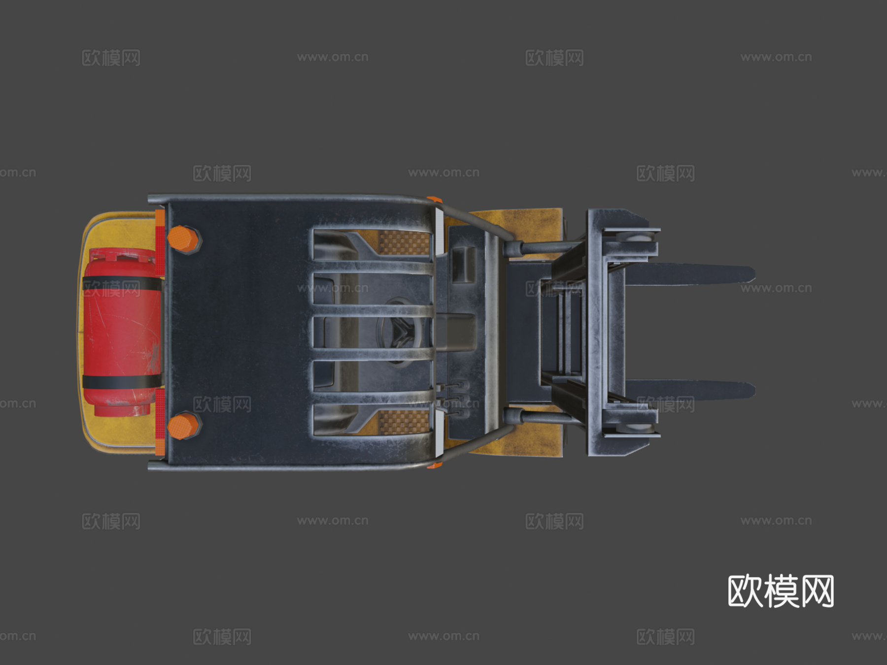 叉车 卡车3d模型