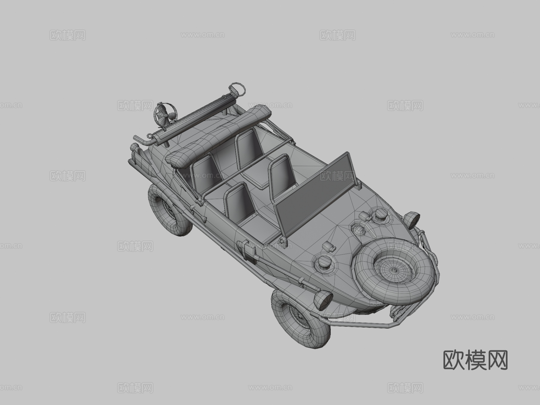 两栖车3d模型