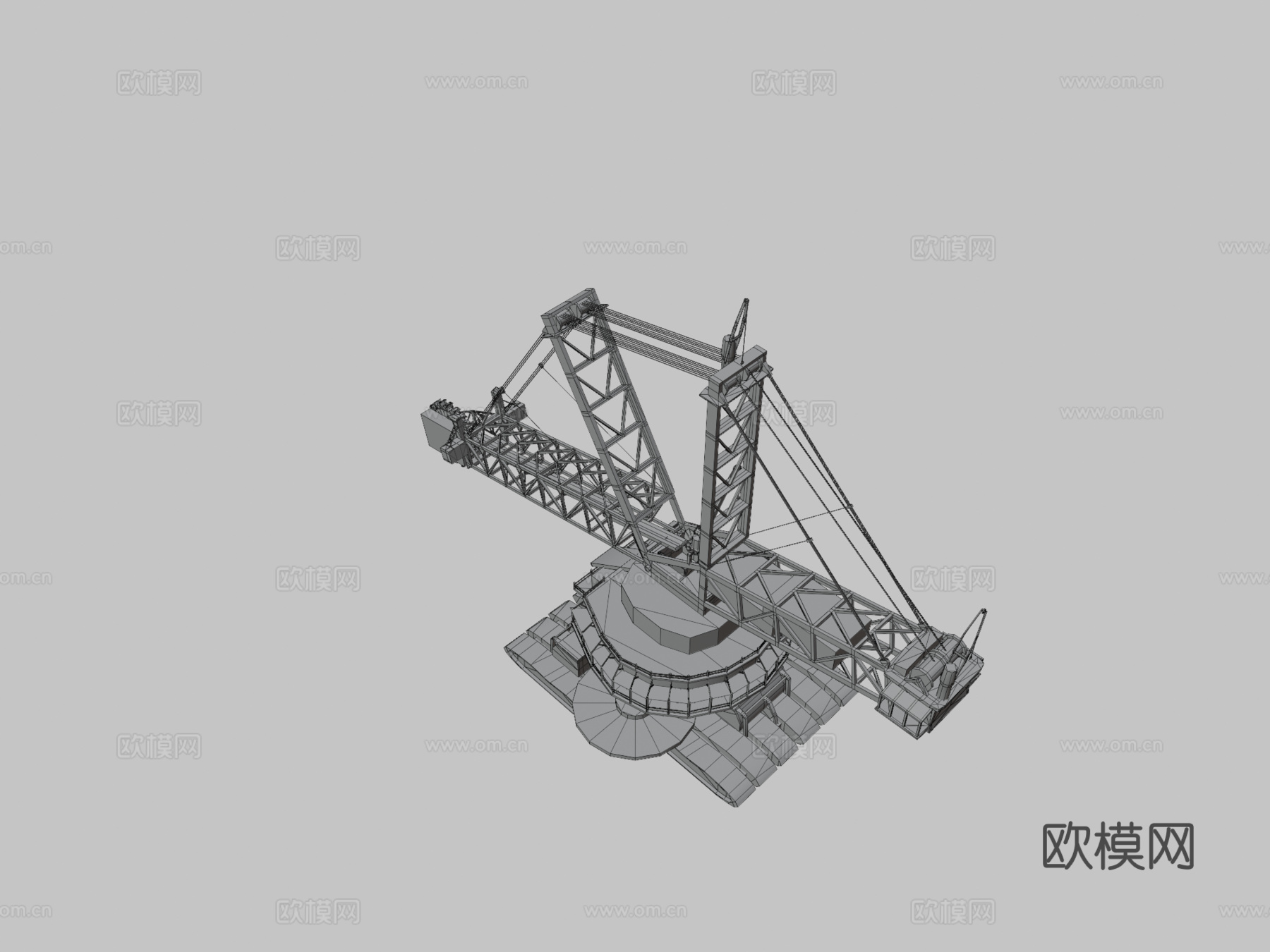 斗轮挖掘机3d模型