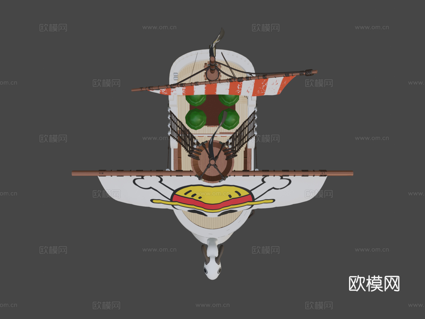 海贼王 前进梅利号3d模型