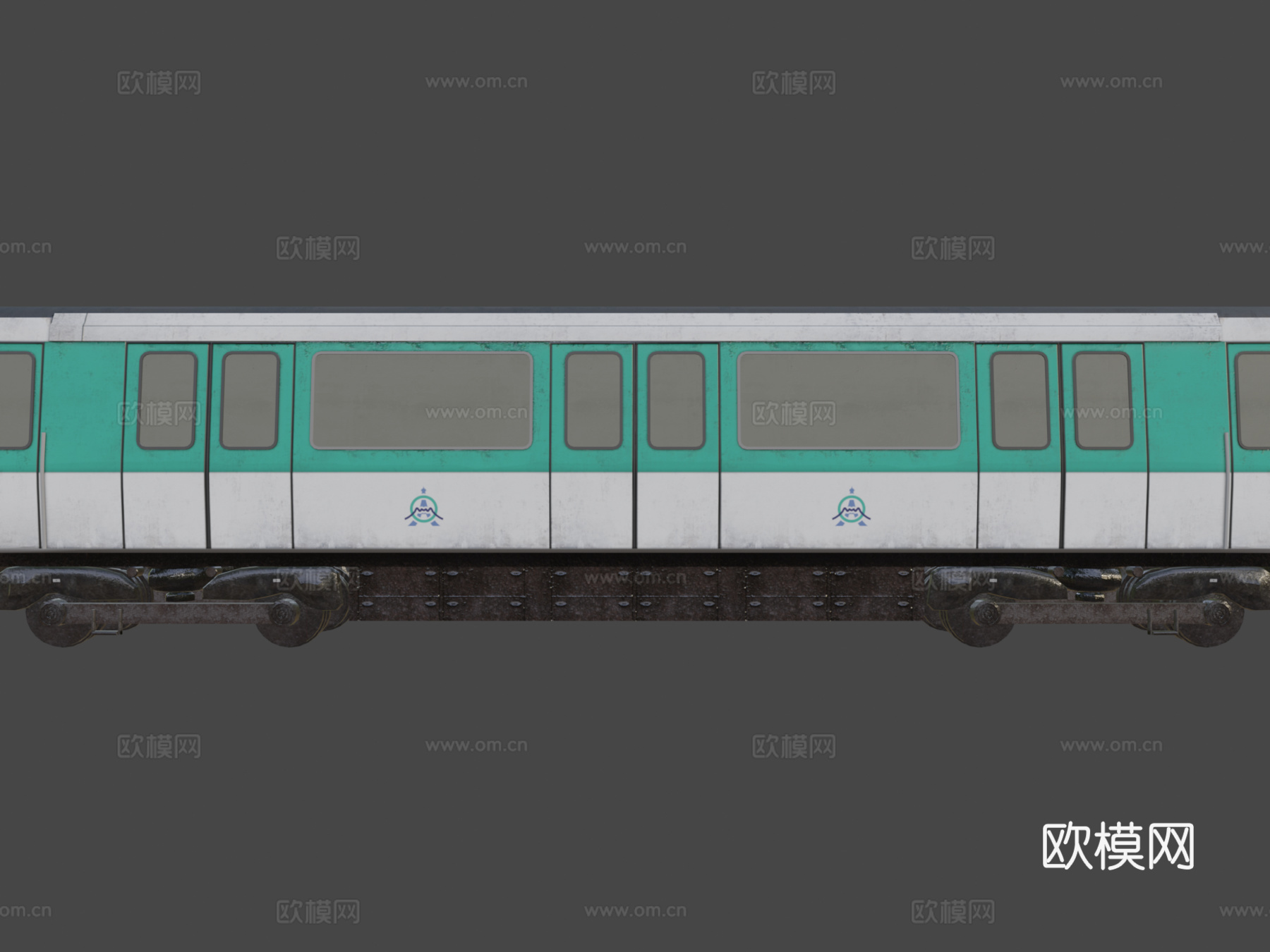 巴黎地铁车厢3d模型