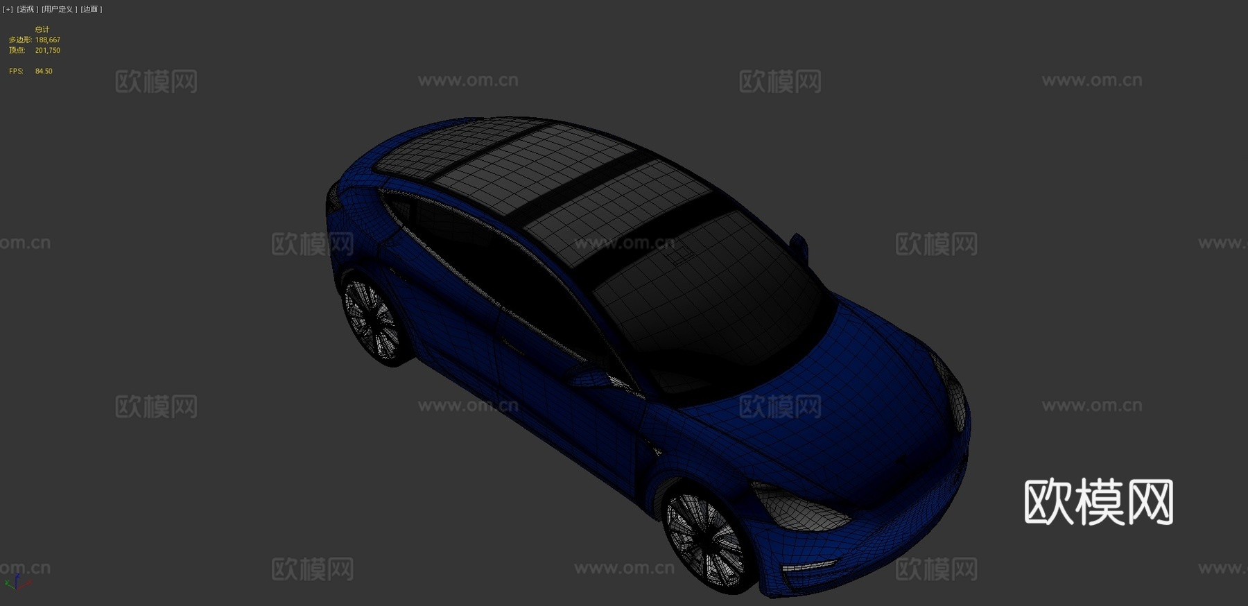 特斯拉汽车 轿车su模型