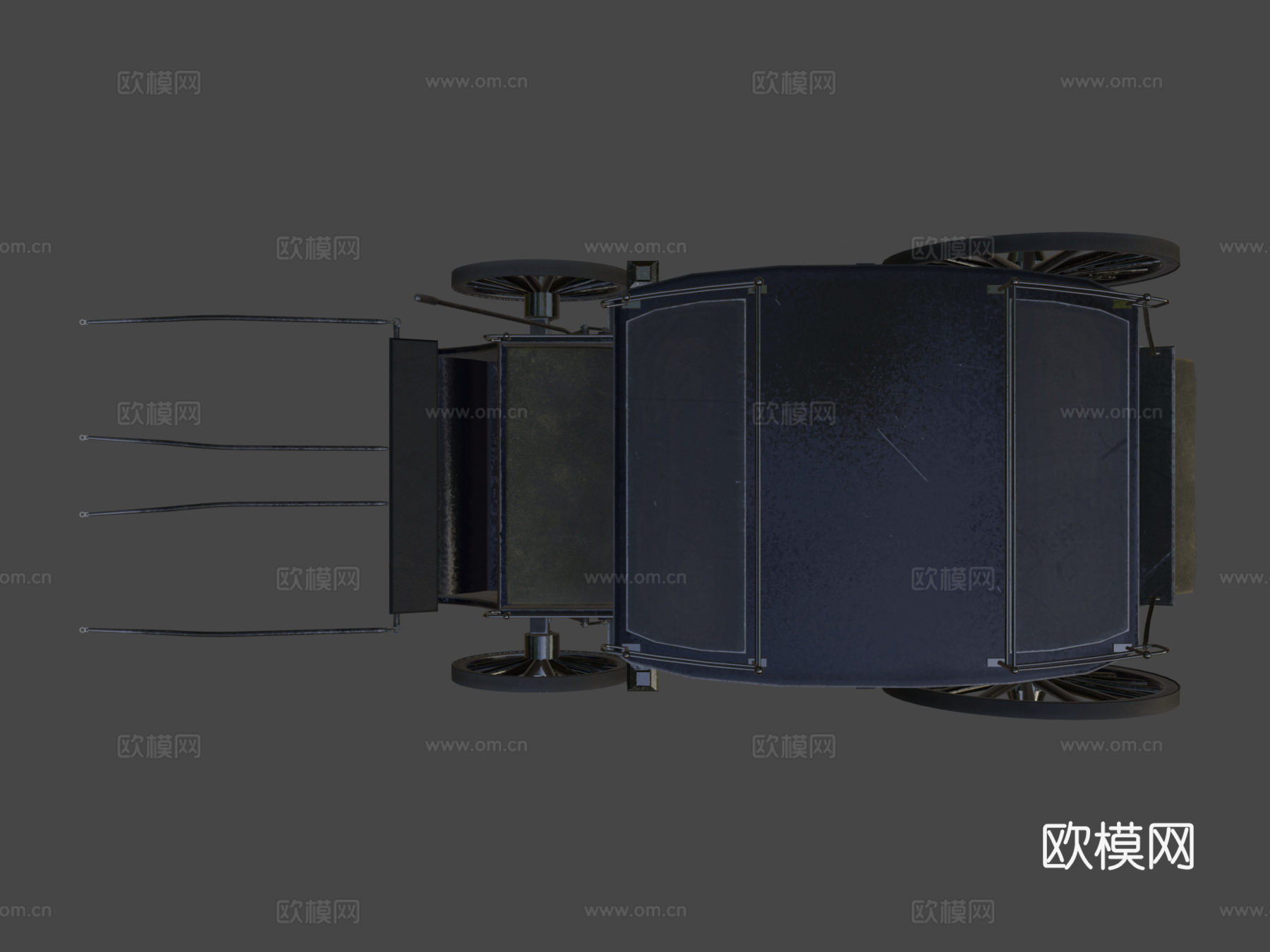 马车 驿站马车3d模型