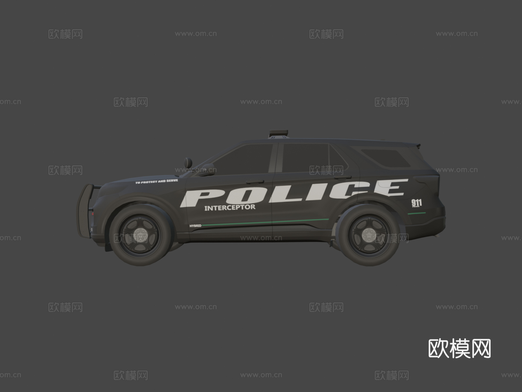 警车3d模型