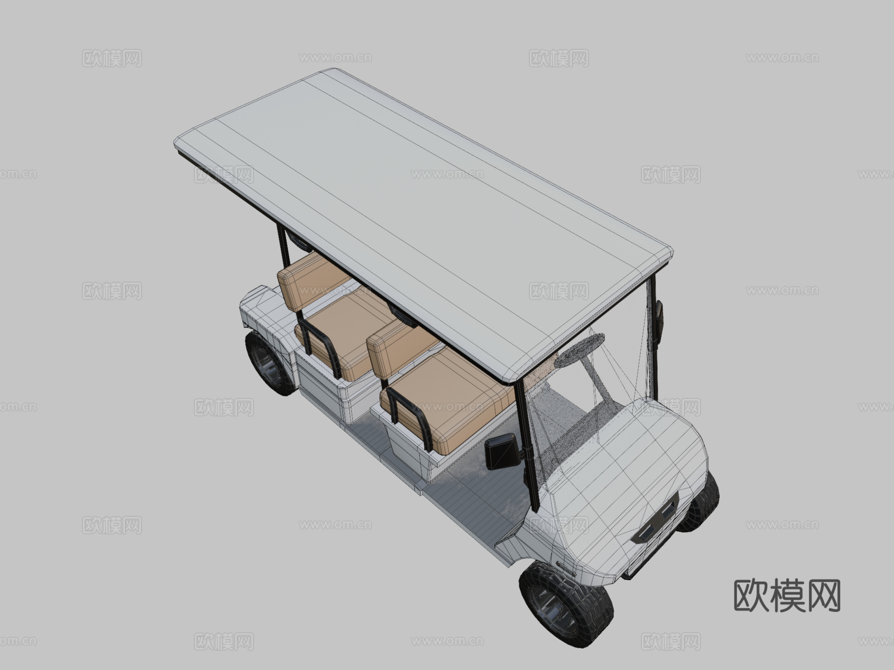 高尔夫球车3d模型