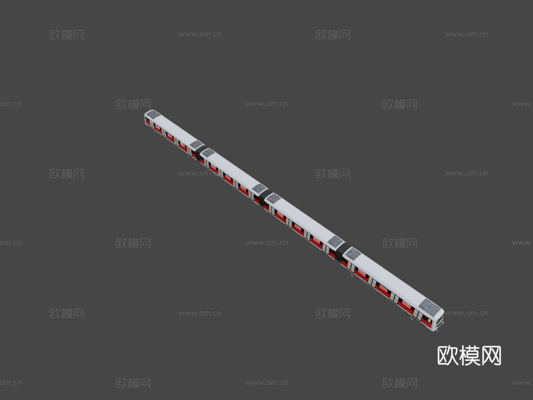 地铁列车3d模型