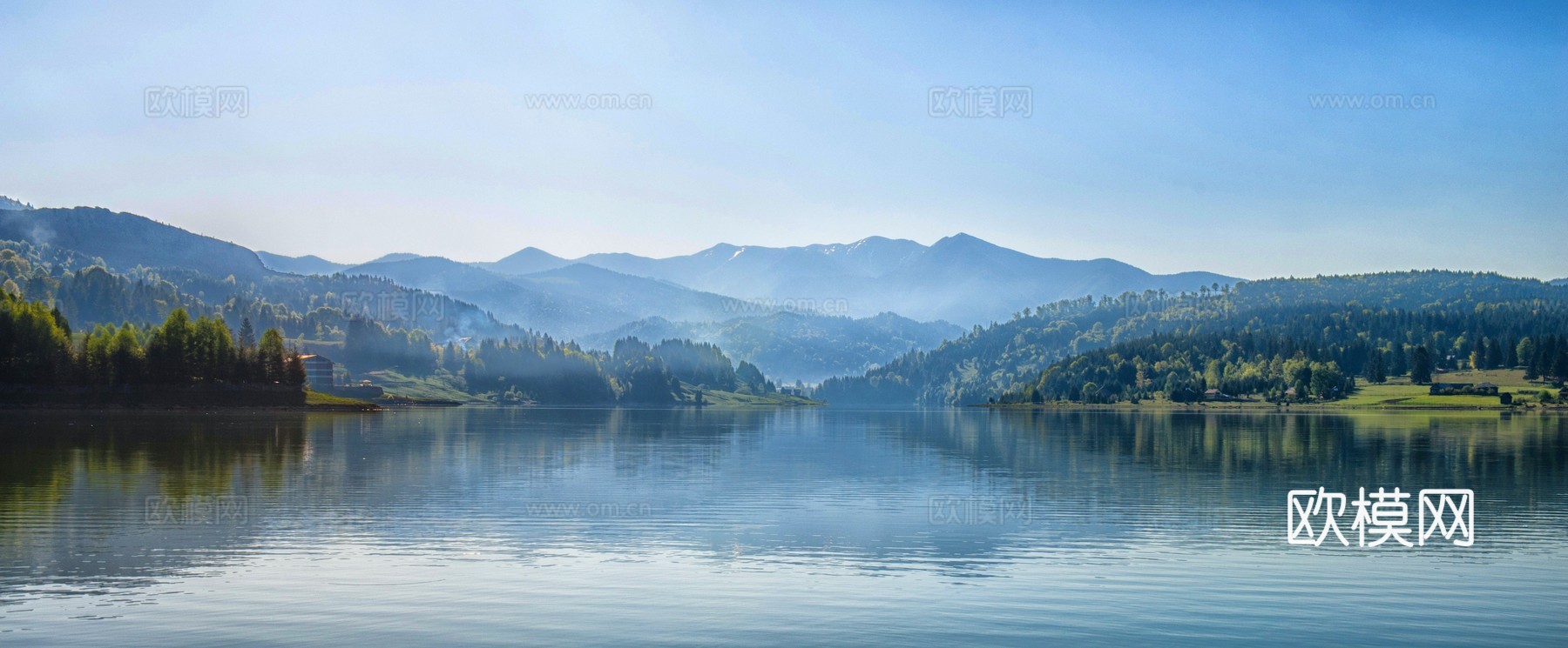 青山绿水高山湖泊风景高清贴图下载