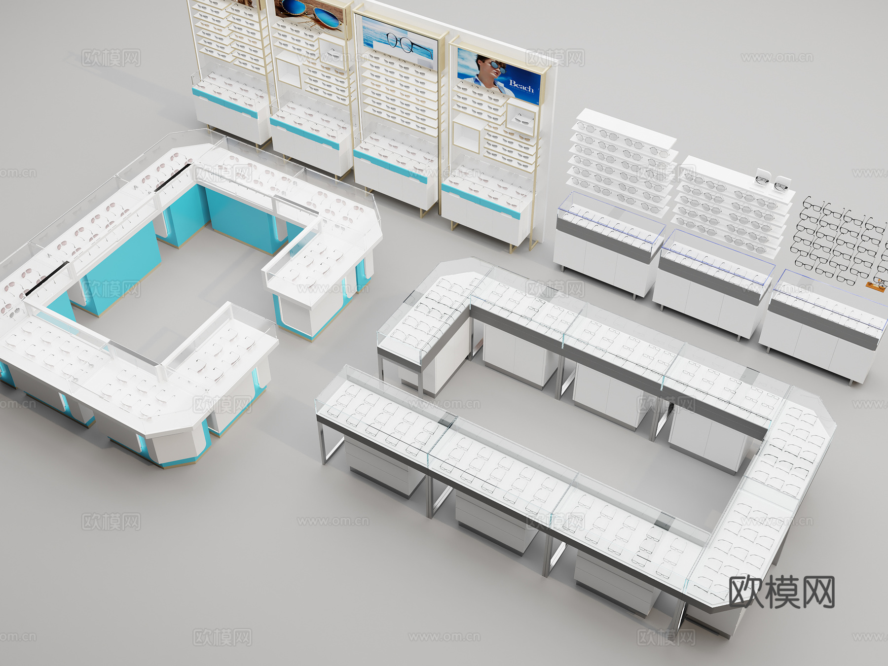 眼镜柜台3d模型