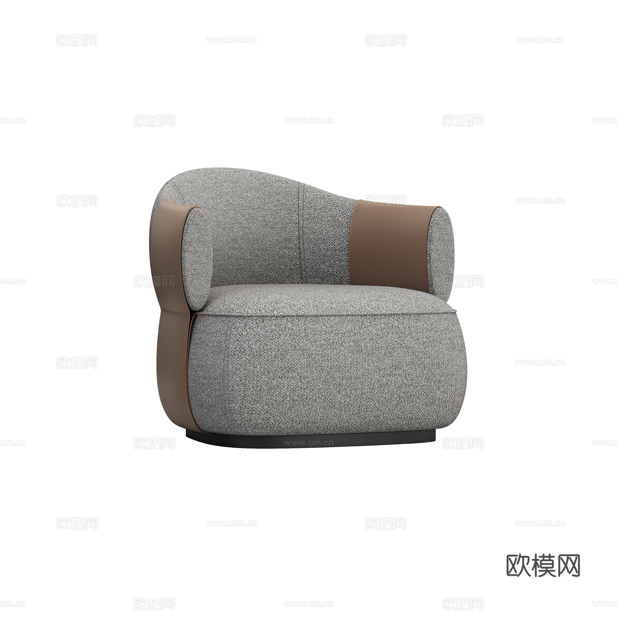 轻奢单人沙发3d模型下载