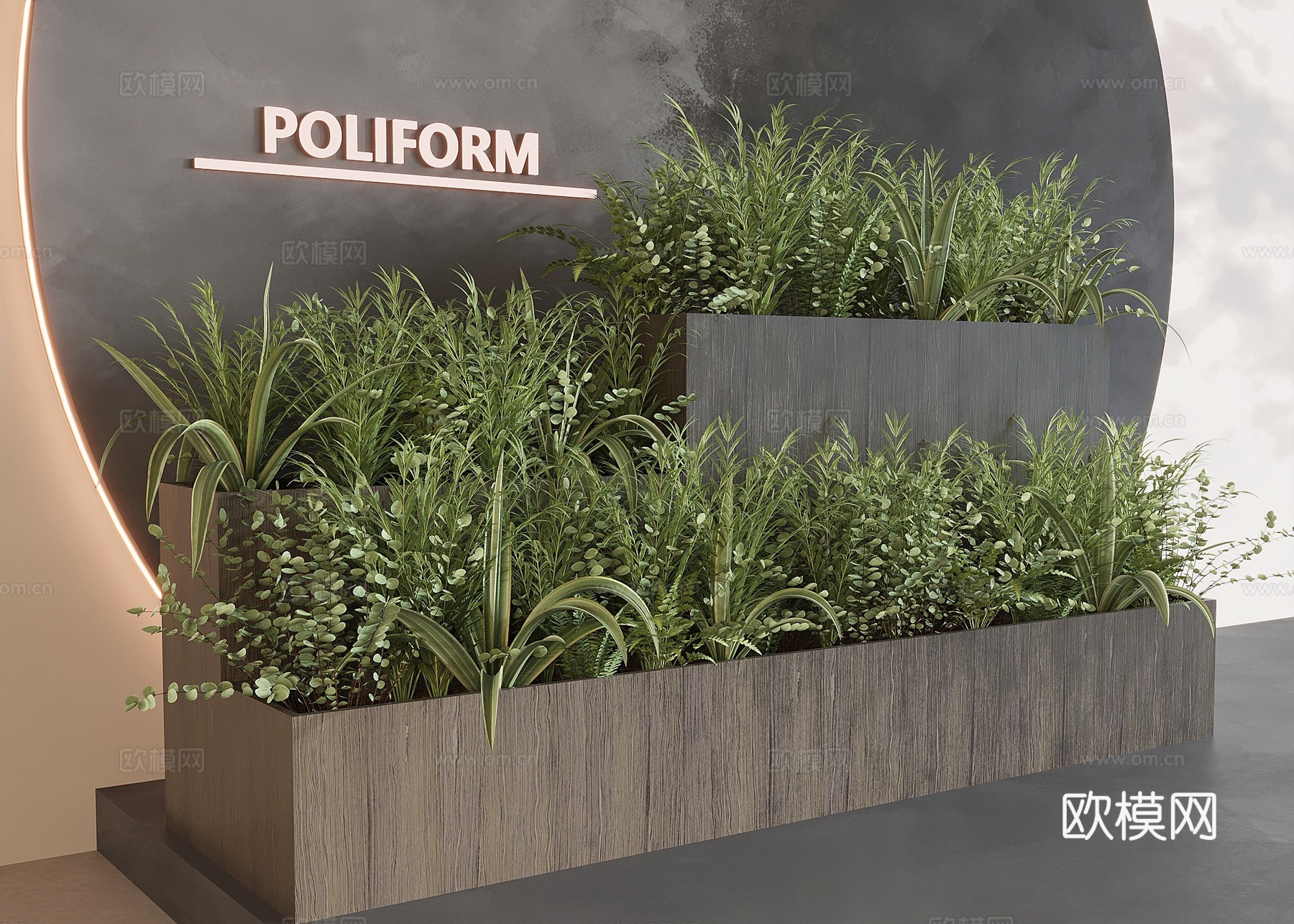 花箱 花坛 花钵3d模型下载