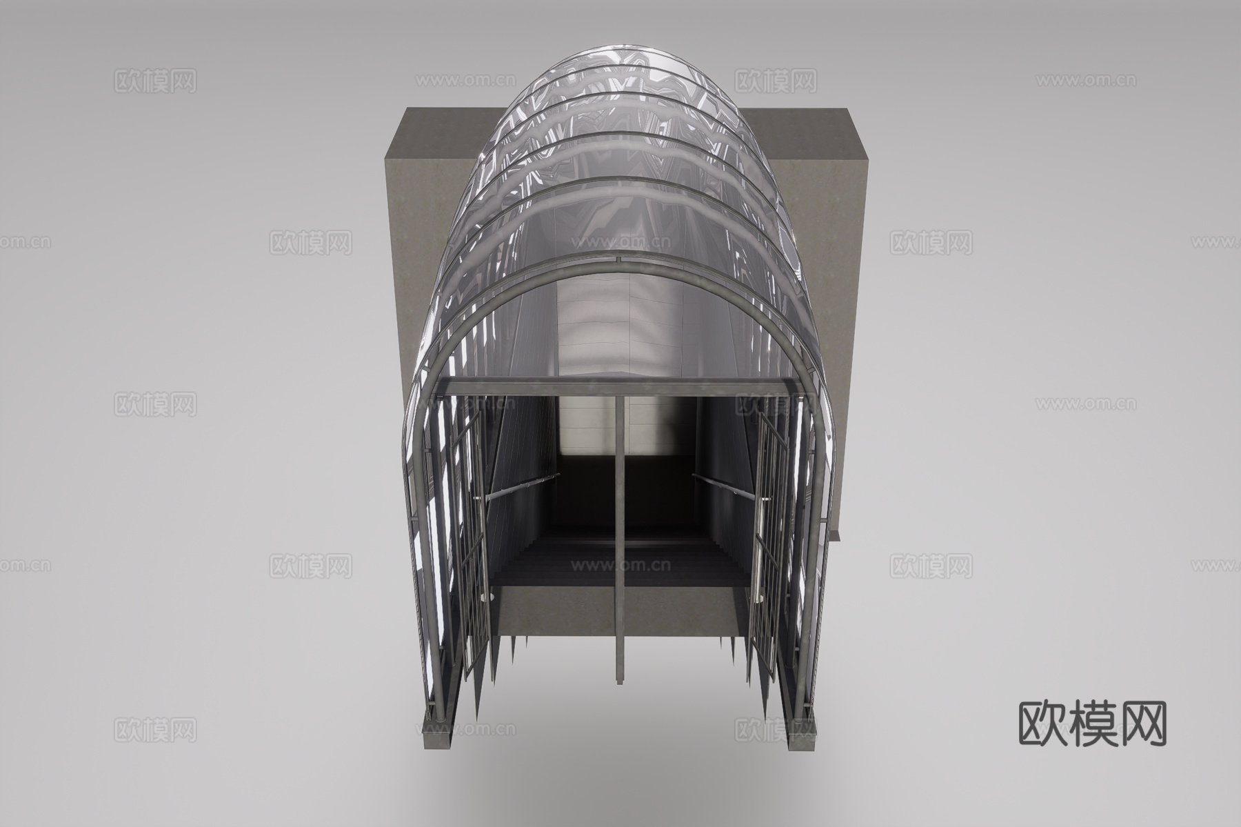 地铁入口3d模型