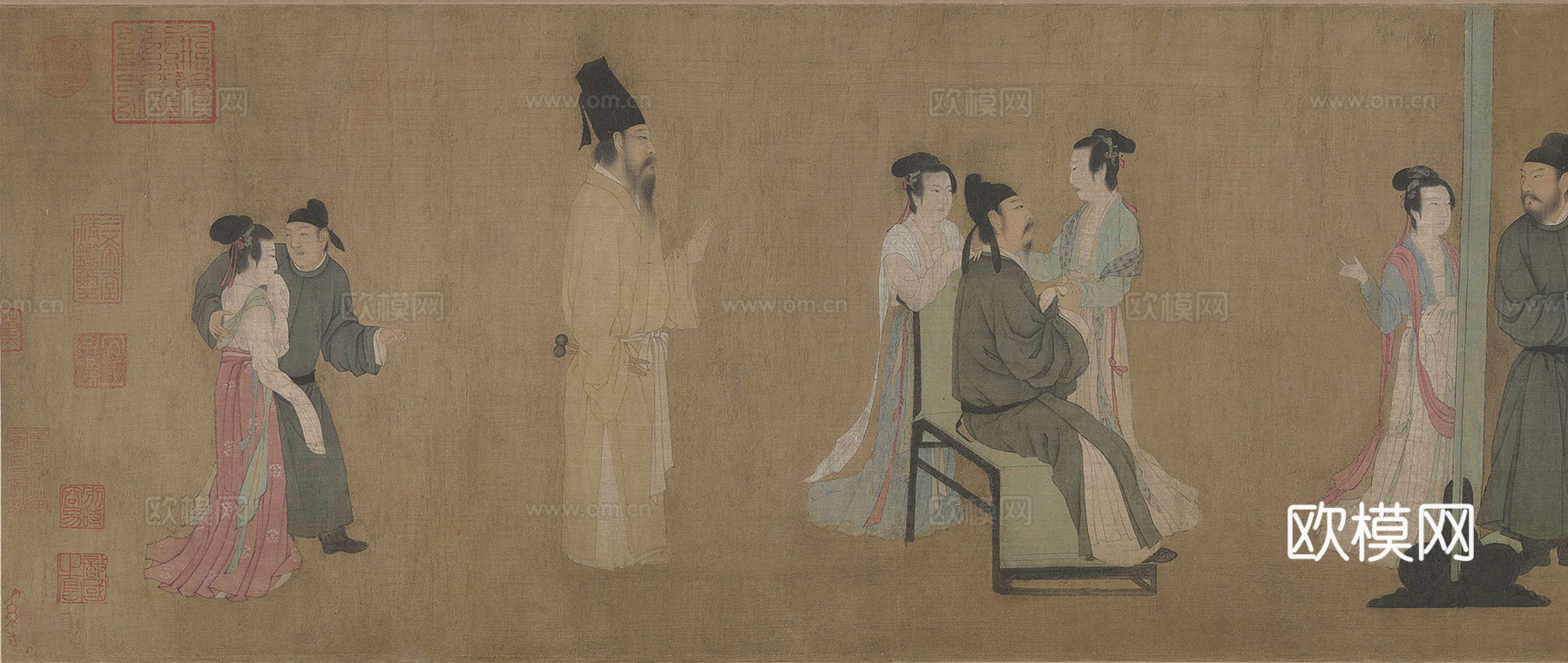 中式宋式人物画下载