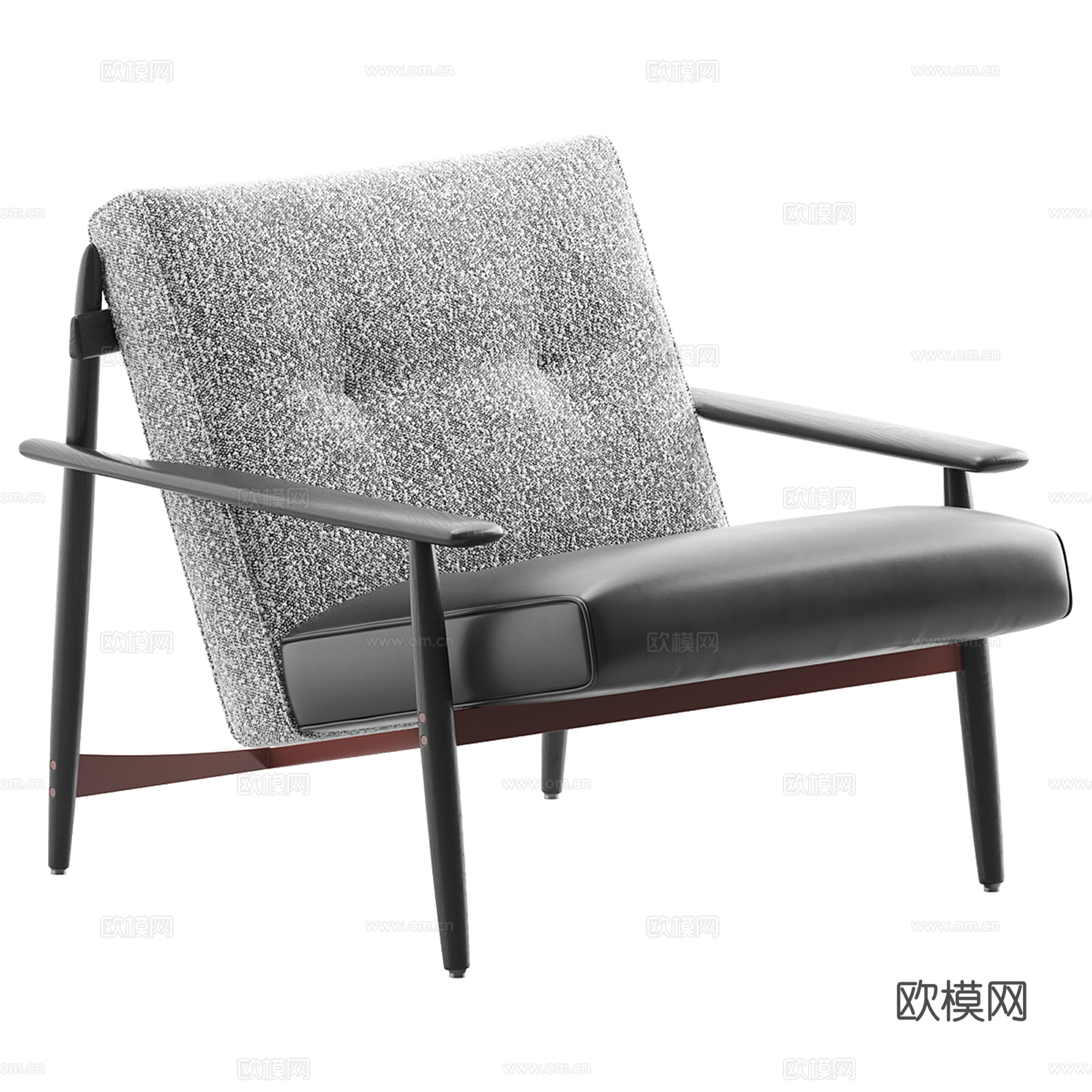 Minotti 现代休闲椅 扶手椅3d模型