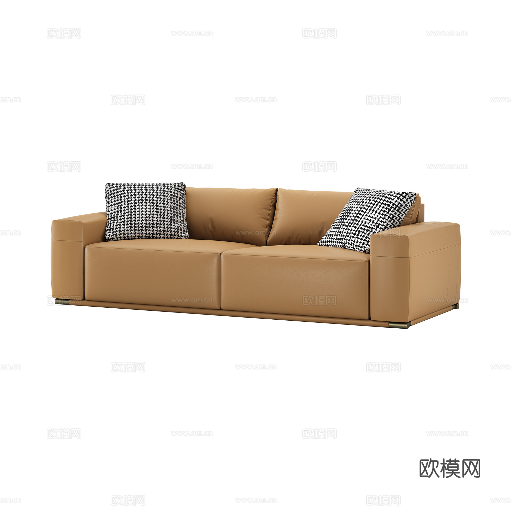 现代双人沙发3d模型下载