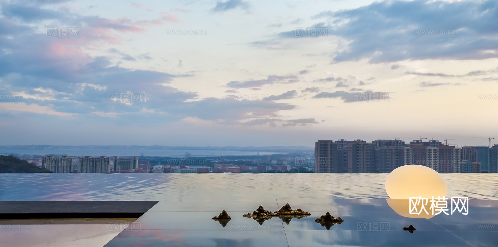 无边游泳池外景贴图下载