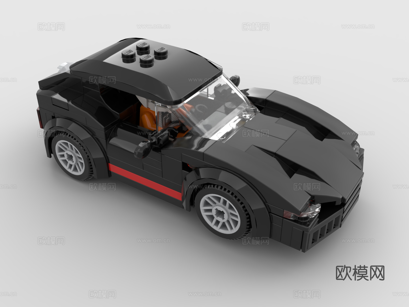 乐高 LEGO 玩具 积木科幻跑车3d模型