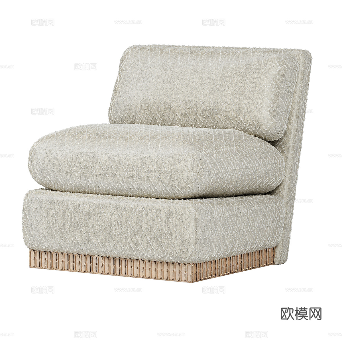 北欧单人沙发3d模型下载