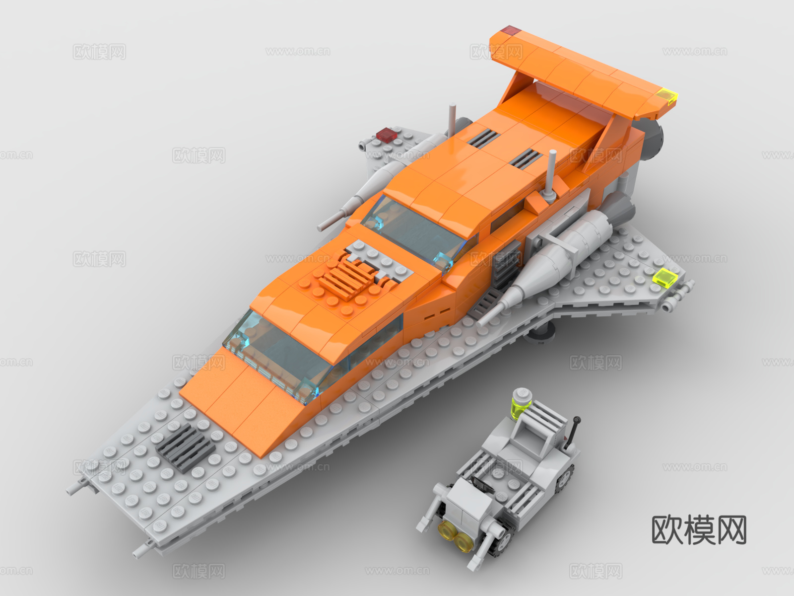 乐高 LEGO 玩具 积木 宇宙飞船 运输机3d模型